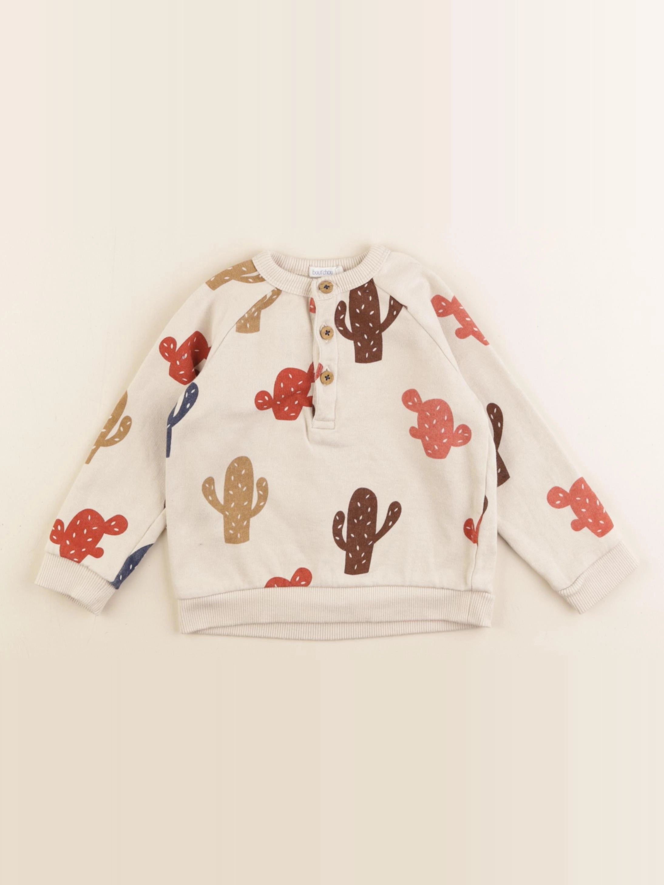 Boutchou - sweat multicolore - 24 mois