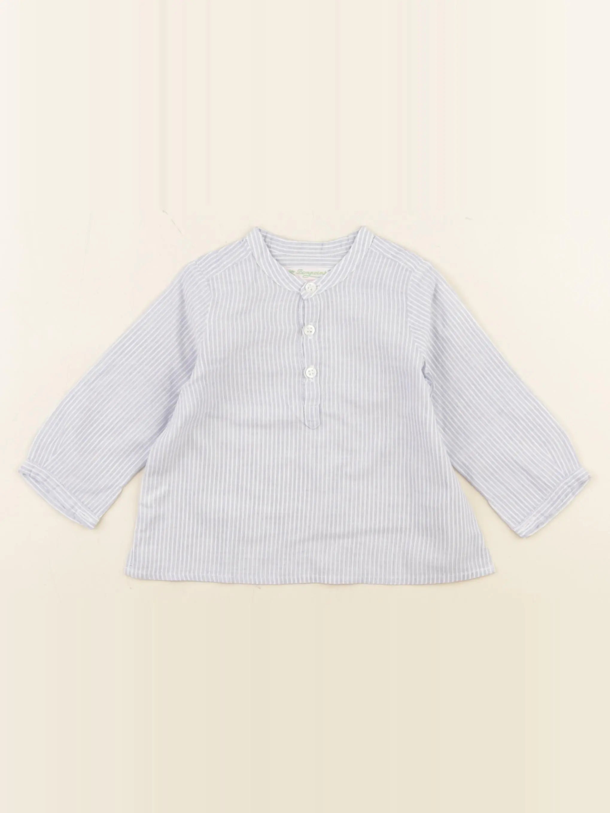 Bonpoint - chemise bleu - 6 mois