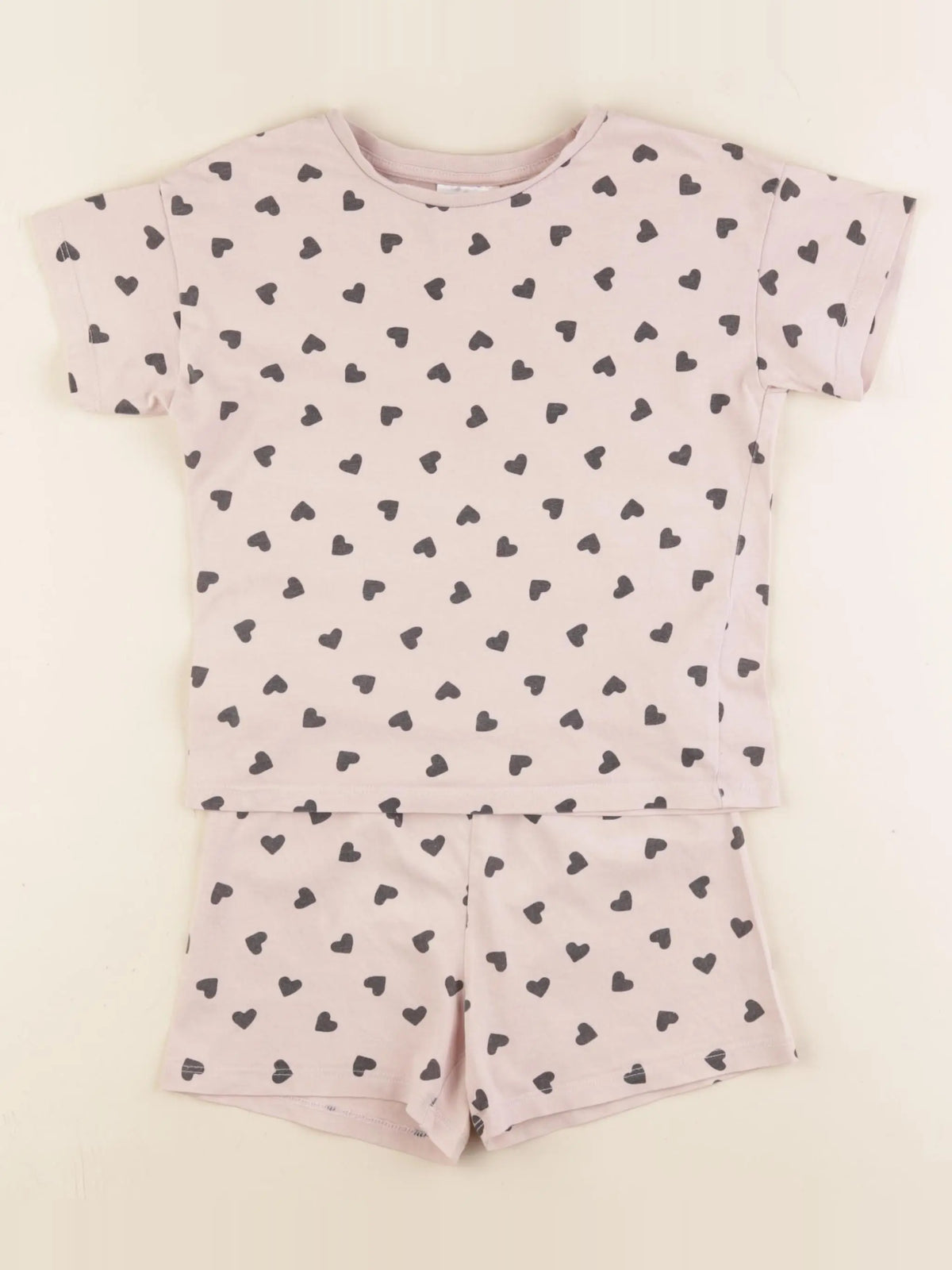 H&M - pyjama coton rose - 2/4 ans
