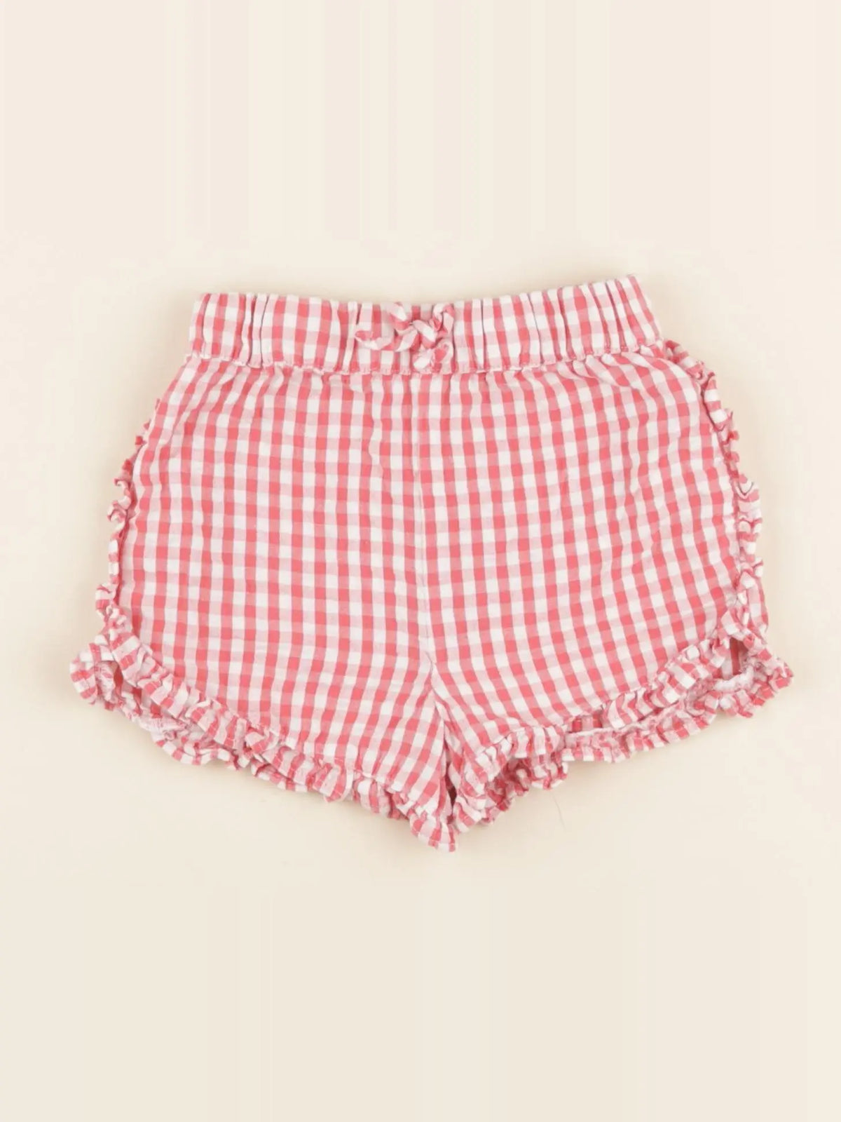 Vertbaudet - short rouge - 12 mois