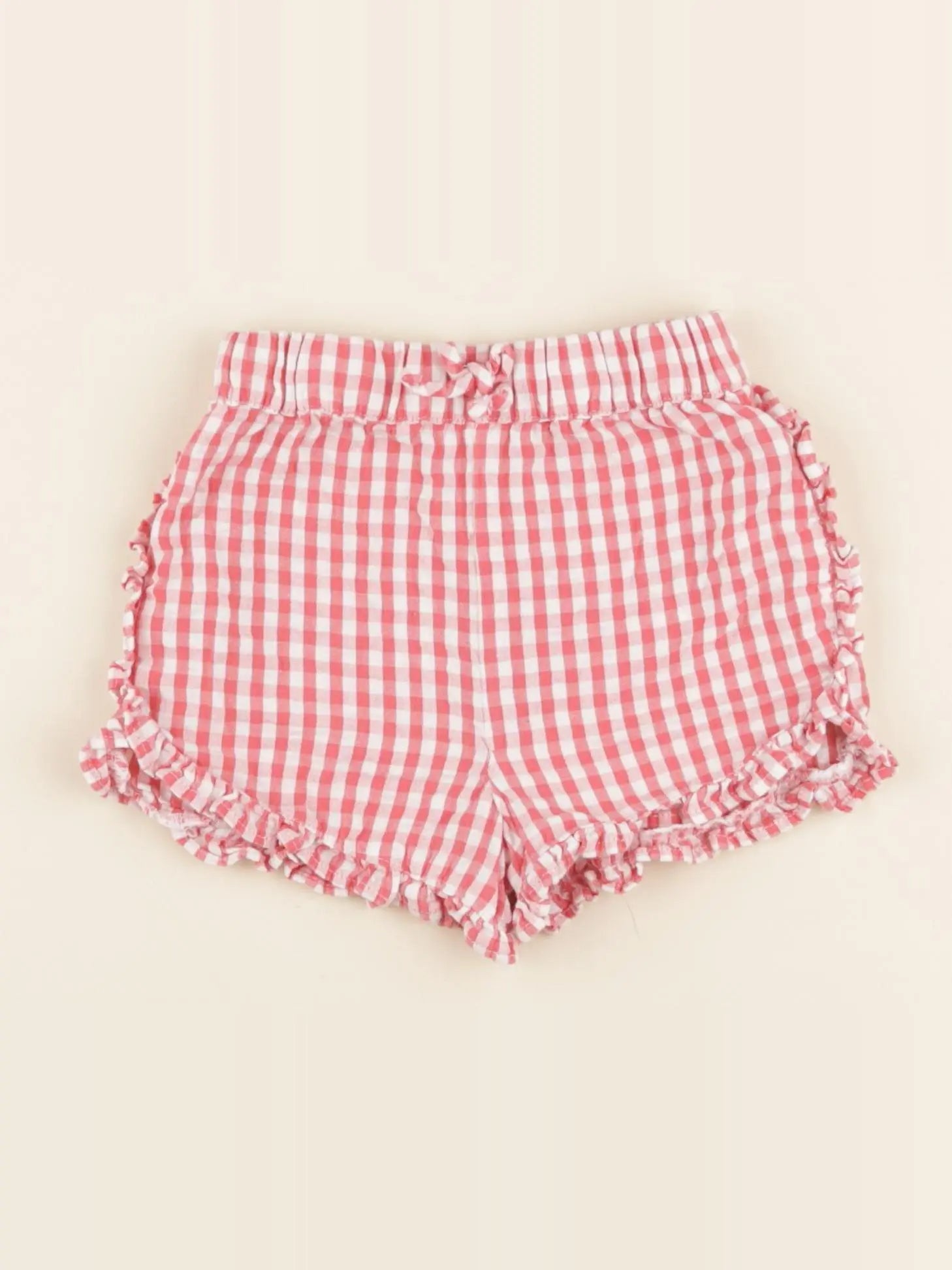 Vertbaudet - short rouge - 12 mois