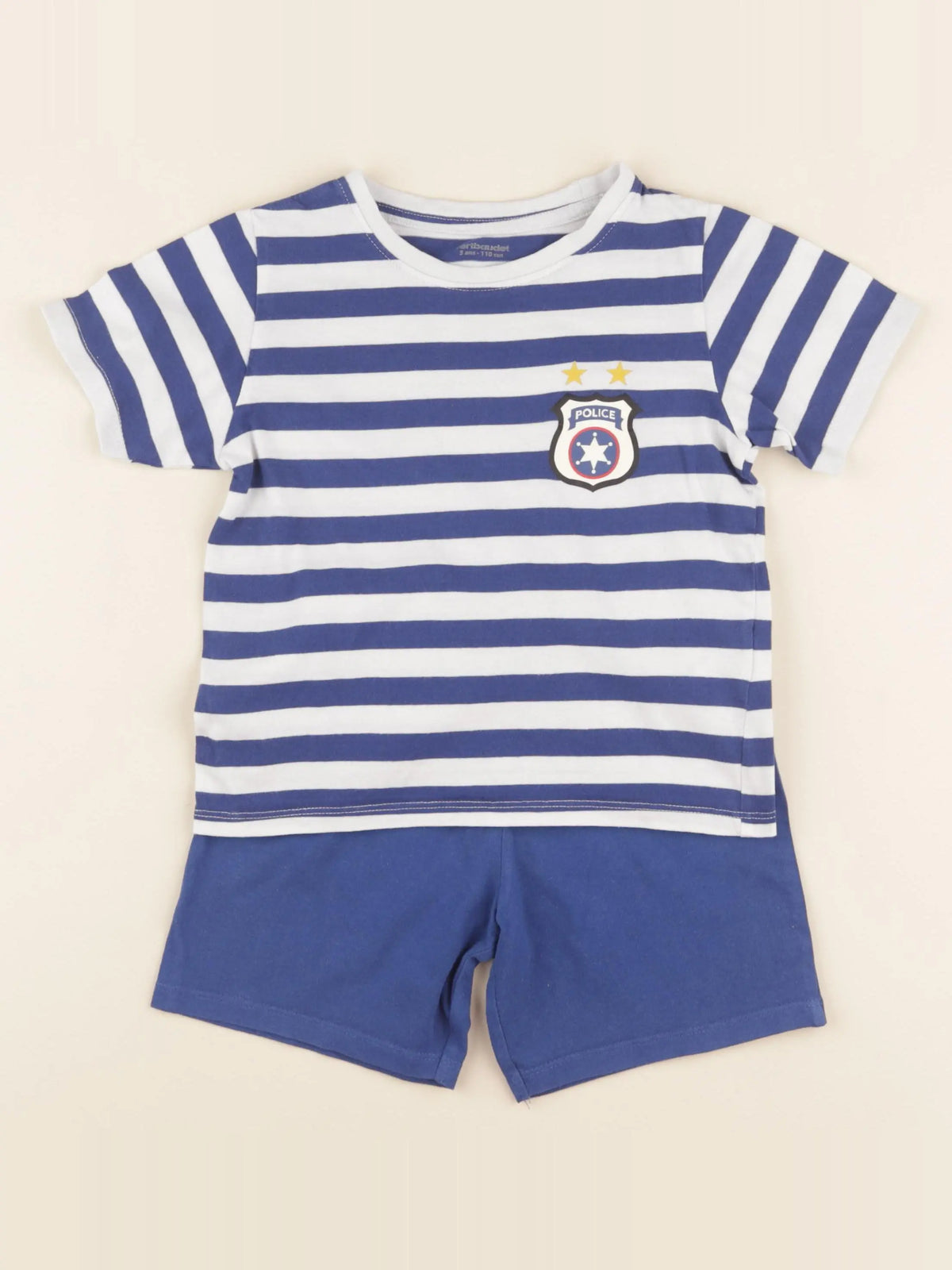 Vertbaudet - pyjama coton bleu - 5 ans