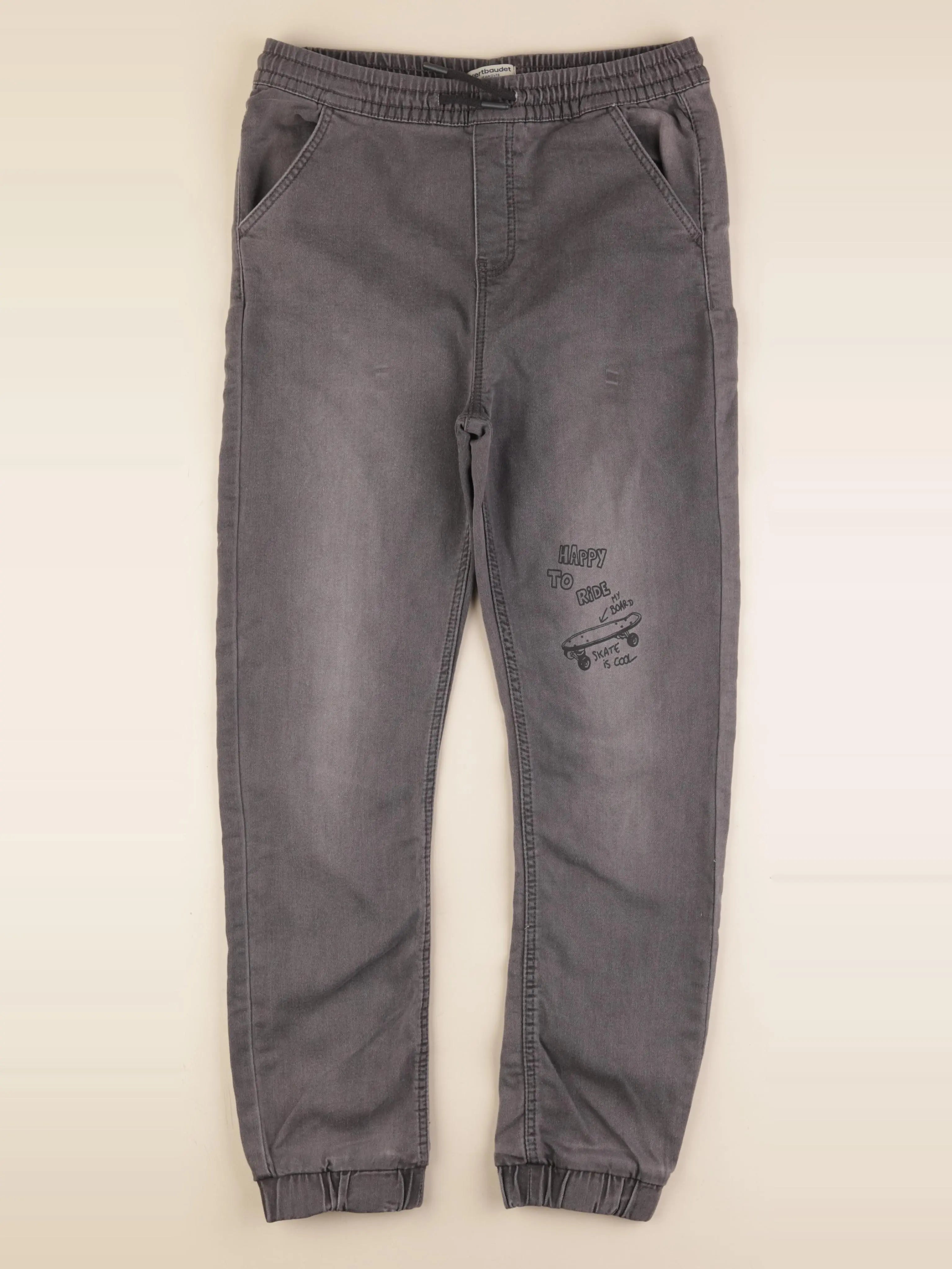 Vertbaudet - jean gris - 14 ans