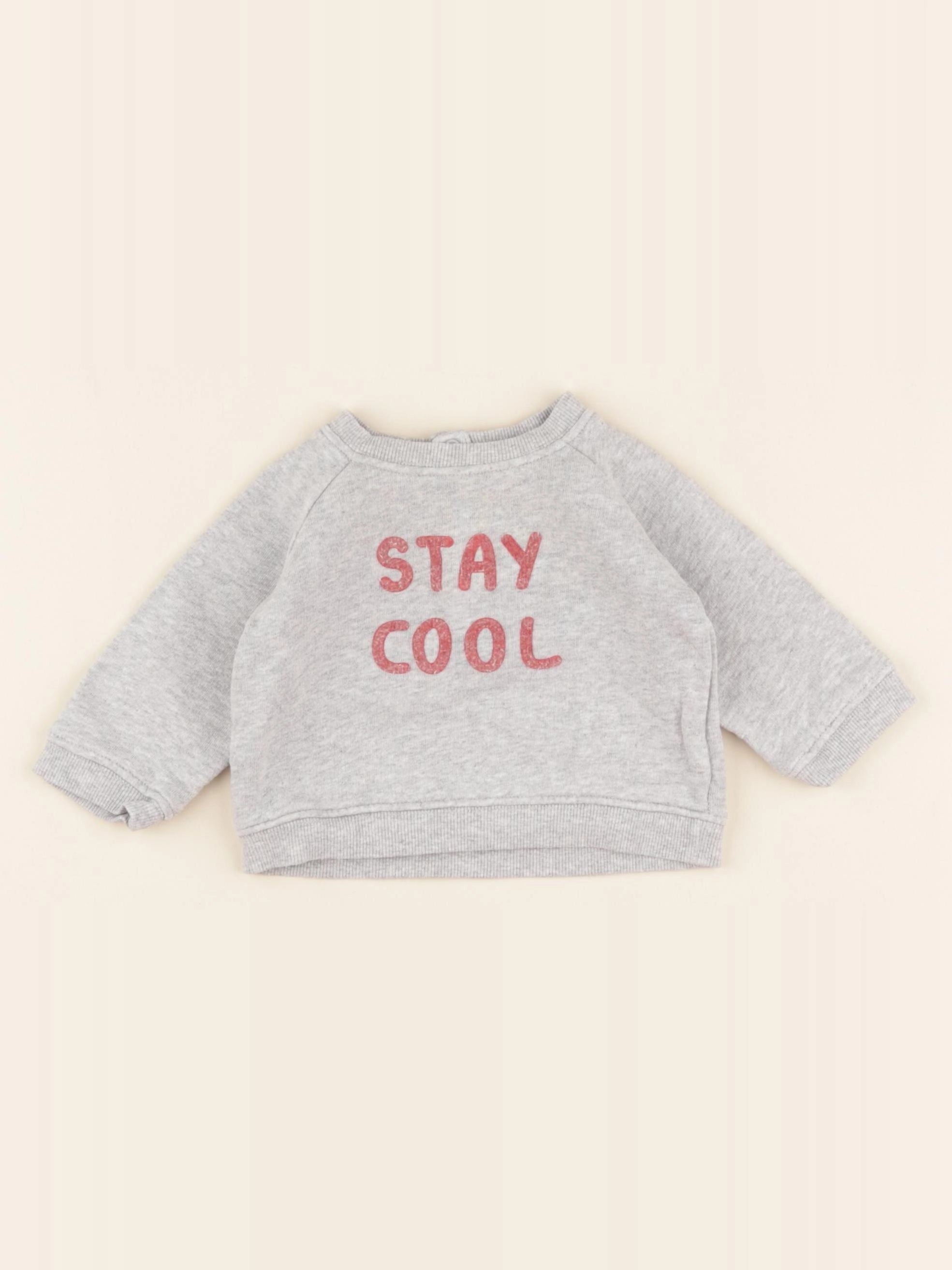 Boutchou - sweat gris - 6 mois
