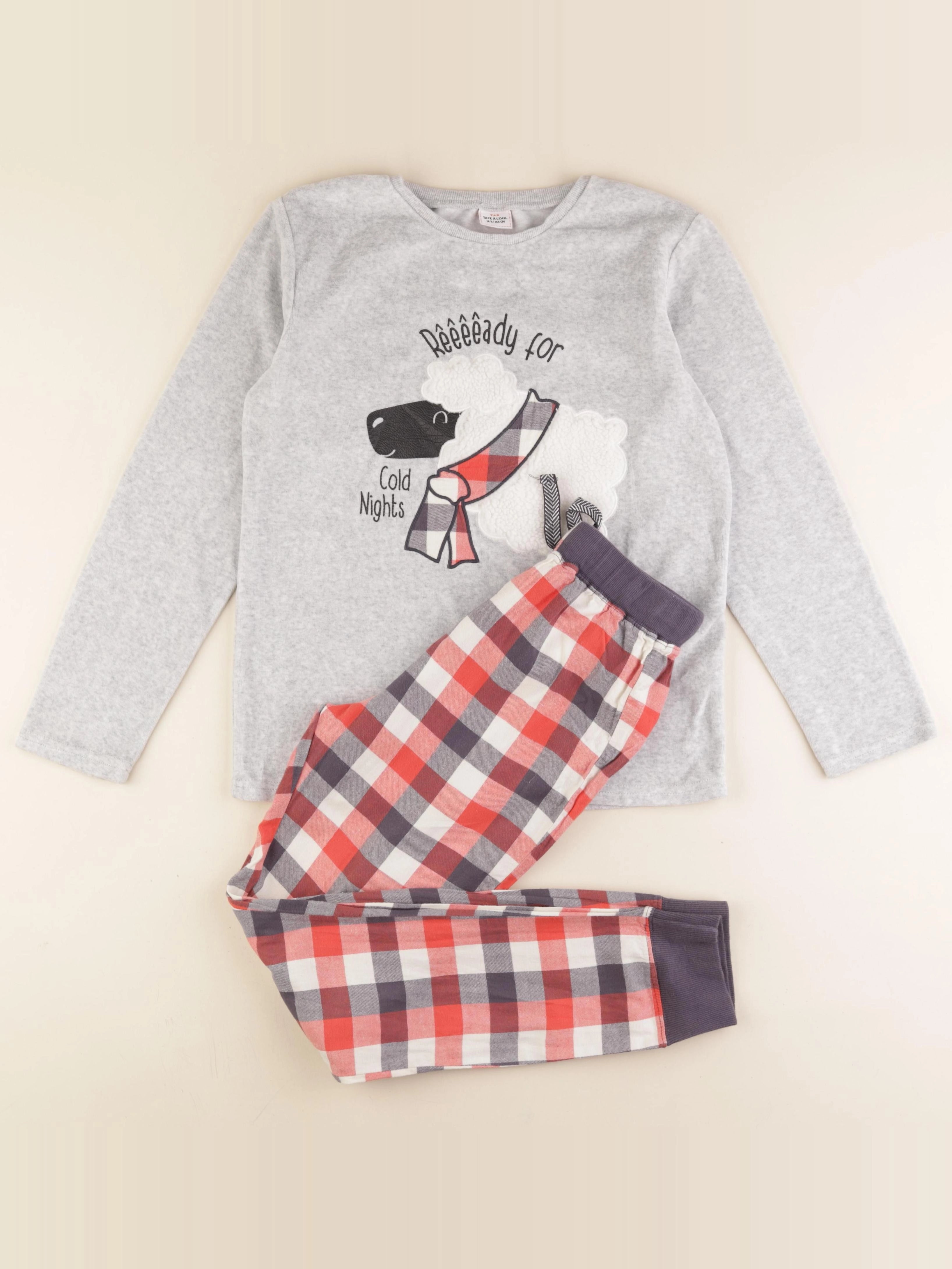 Tape à l'oeil - pyjama velours multicolore - 14 ans