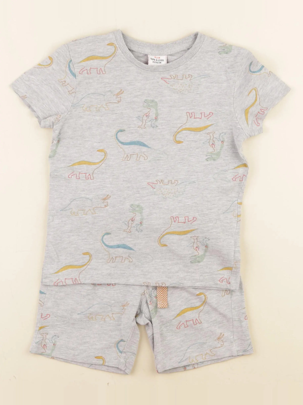 Tape à l'oeil - pyjama coton gris - 3 ans