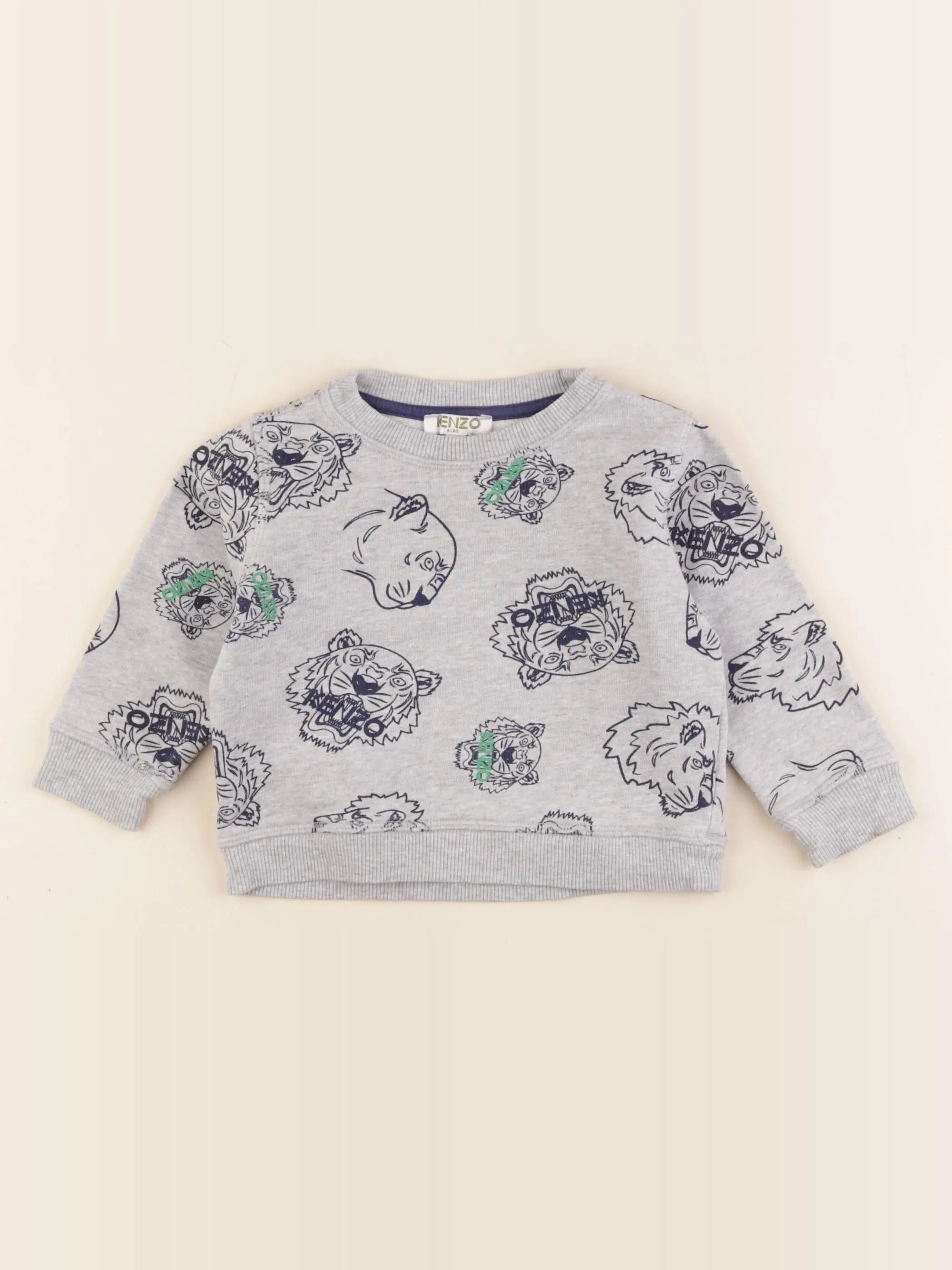Kenzo - sweat gris - 2 ans