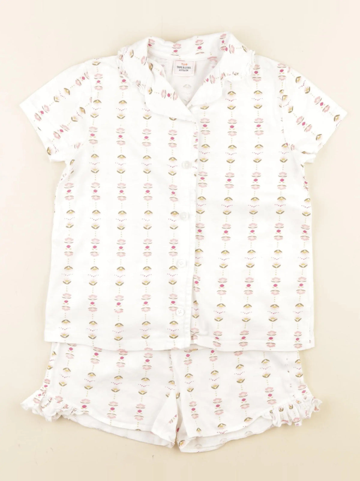 Tape à l'oeil - pyjama coton blanc - 6 ans