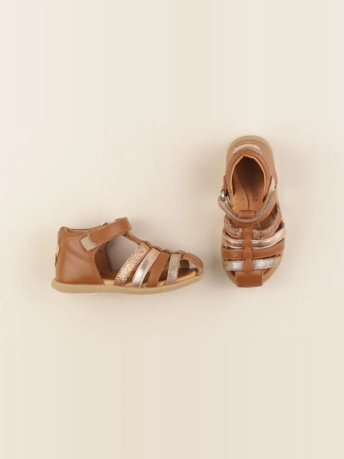 Babybotte - sandales marron, or - pointure 24