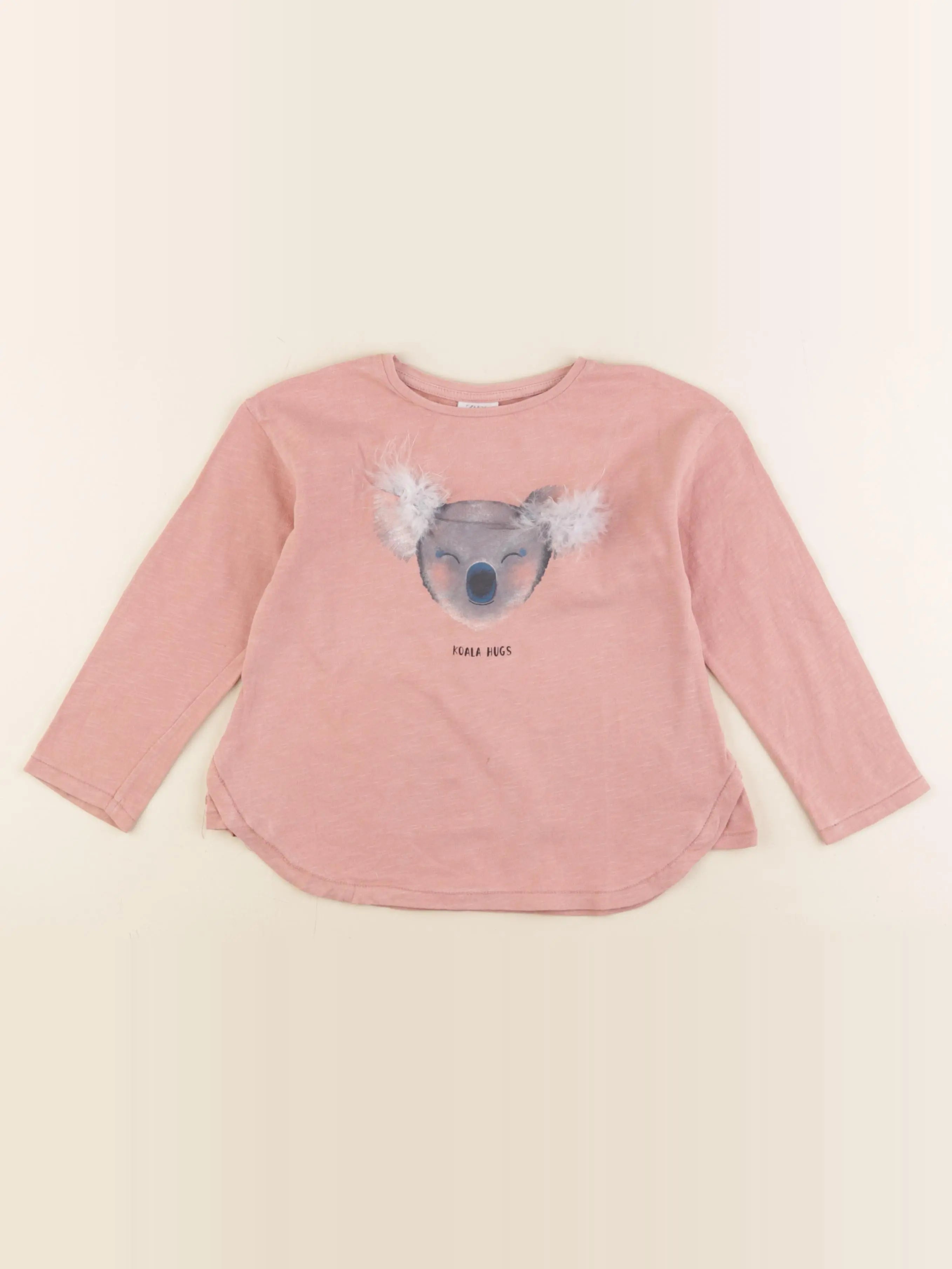 Zara - tee-shirt rose - 6 ans