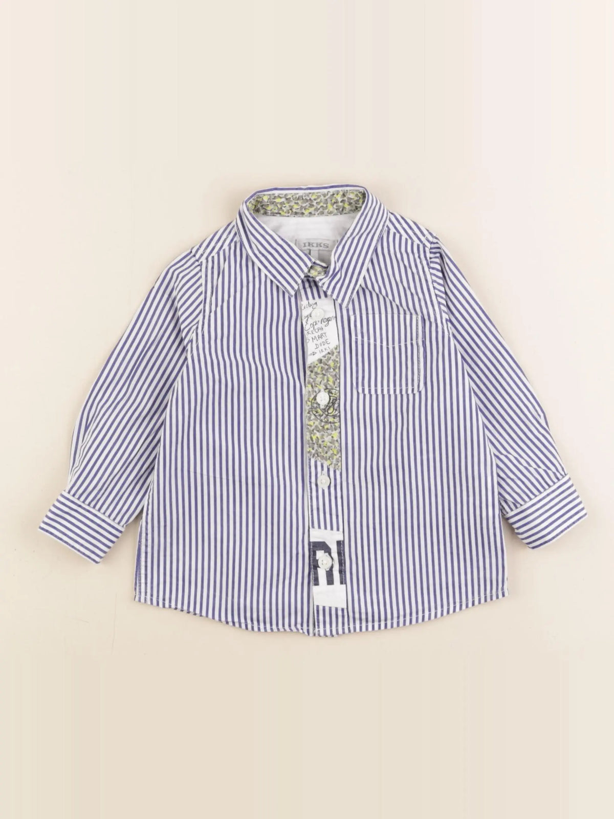 IKKS - chemise bleu - 12 mois