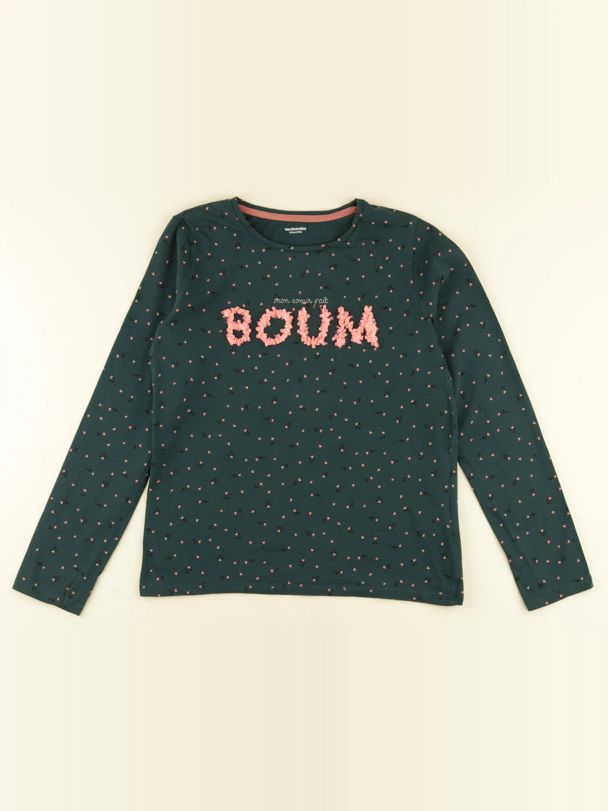 Vertbaudet - tee-shirt vert - 12 ans