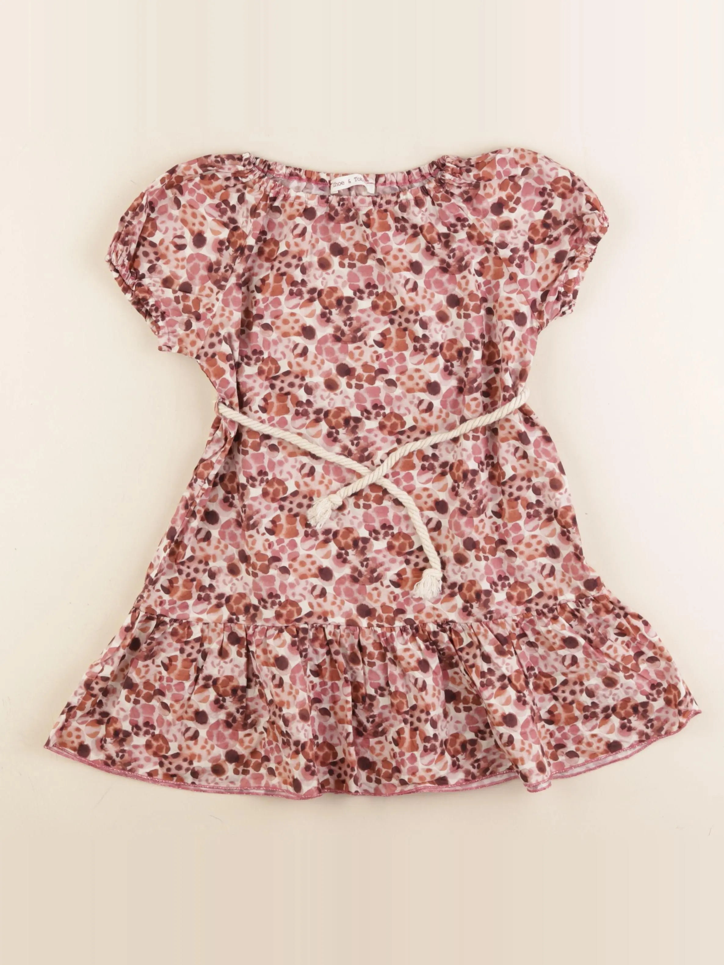 Zhoe et Tobiah - robe rose - 4 ans