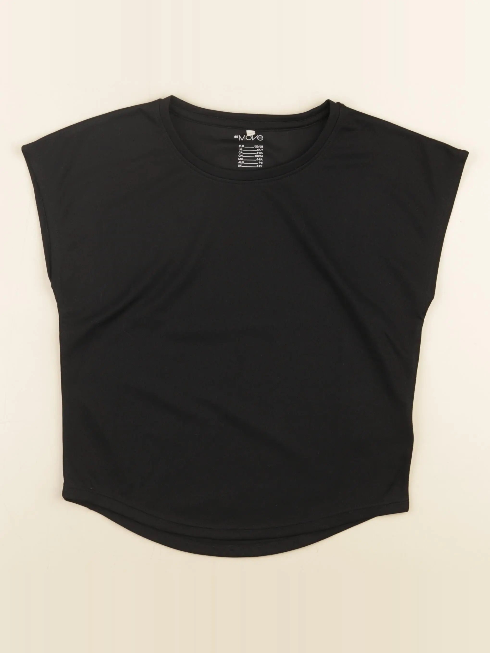 H&M - tee-shirt noir - 6/8 ans
