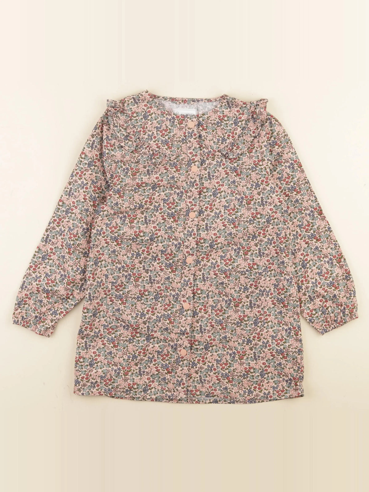 Vertbaudet - blouse d'école multicolore - 8 ans