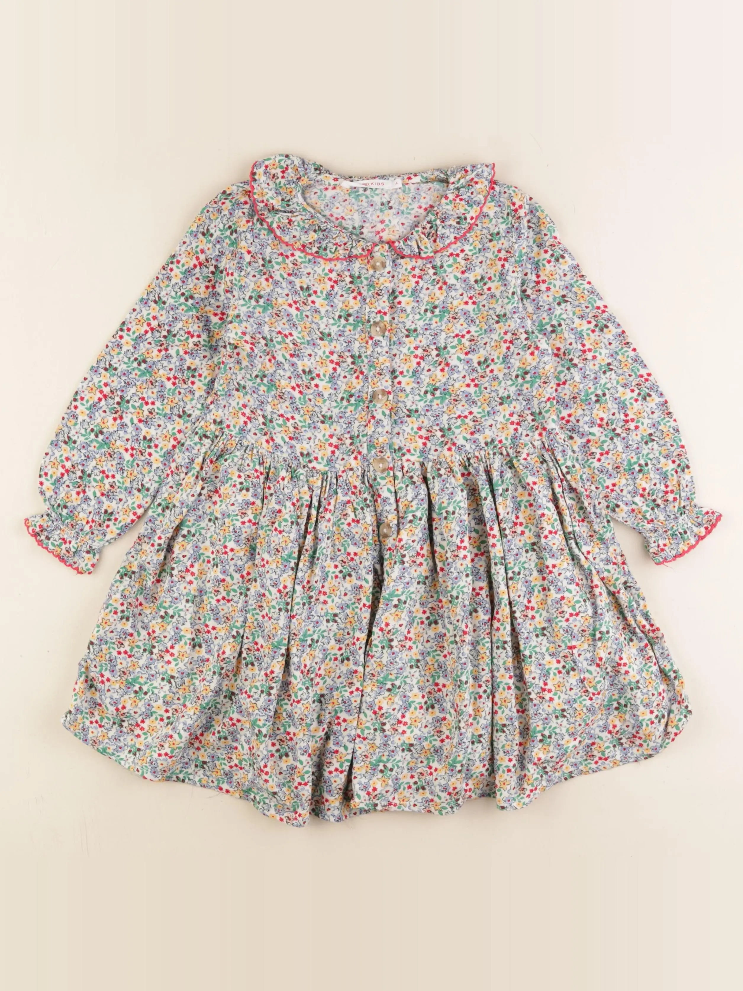 Monoprix - robe multicolore - 4 ans