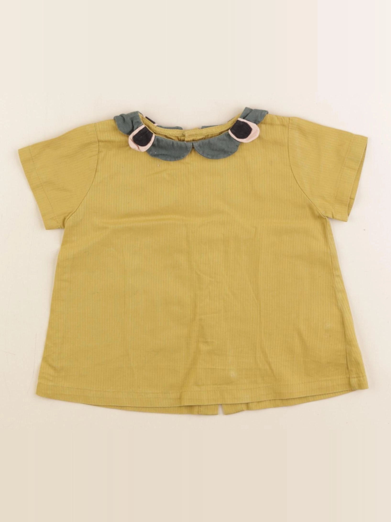 Monoprix - blouse vert - 12/18 mois