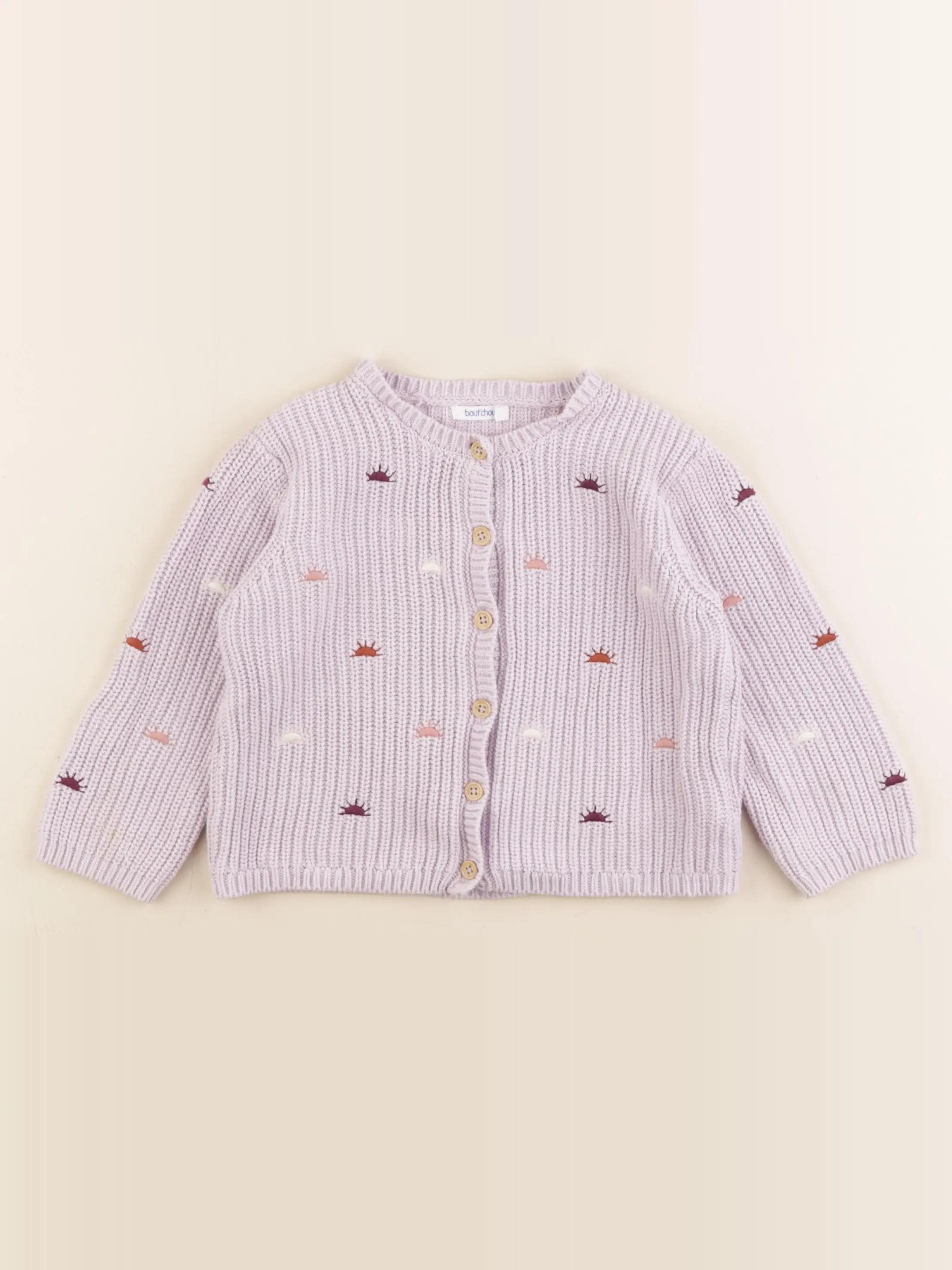 Boutchou - gilet violet - 24 mois
