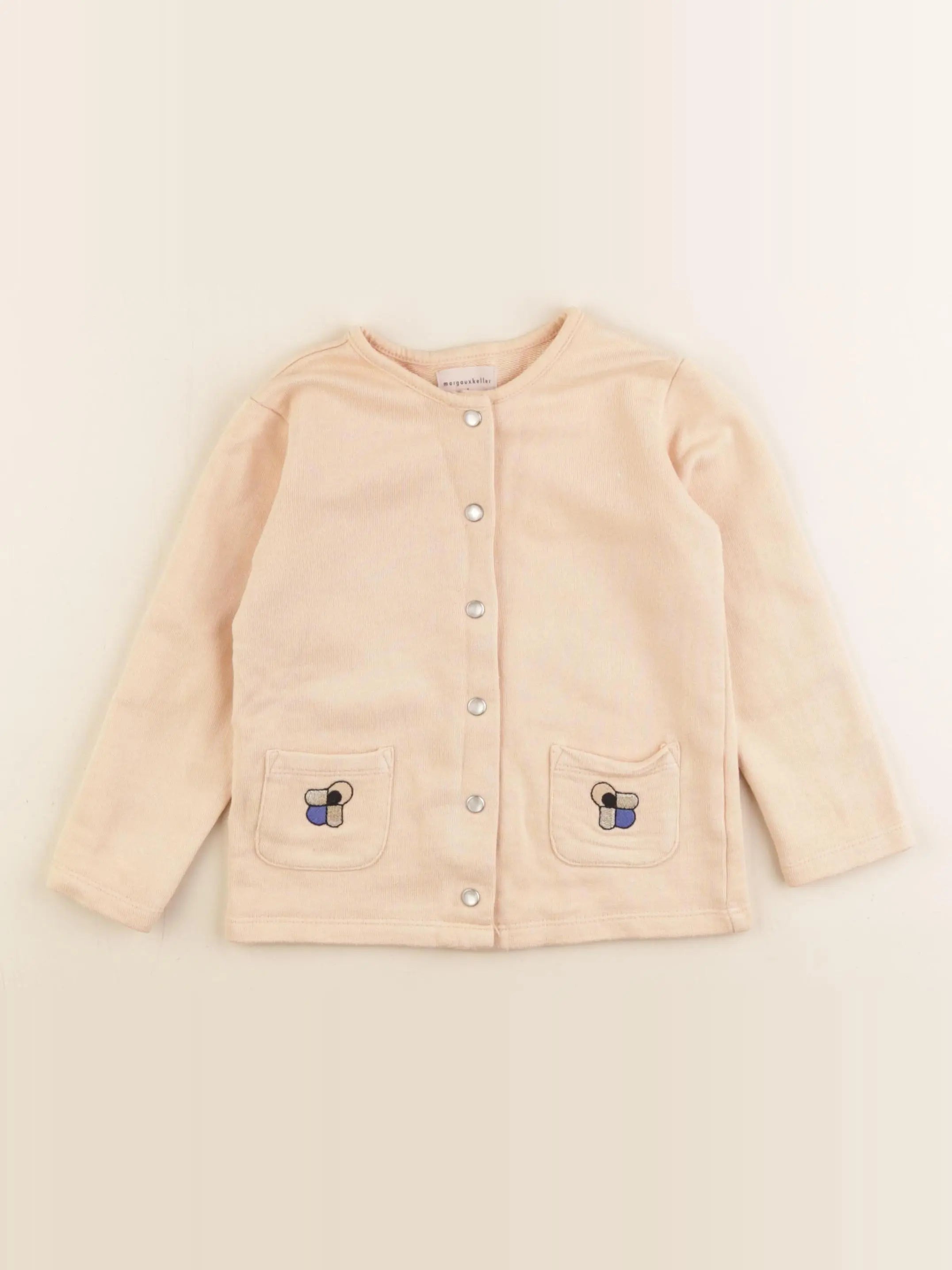 Monoprix - gilet orange - 24/36 mois