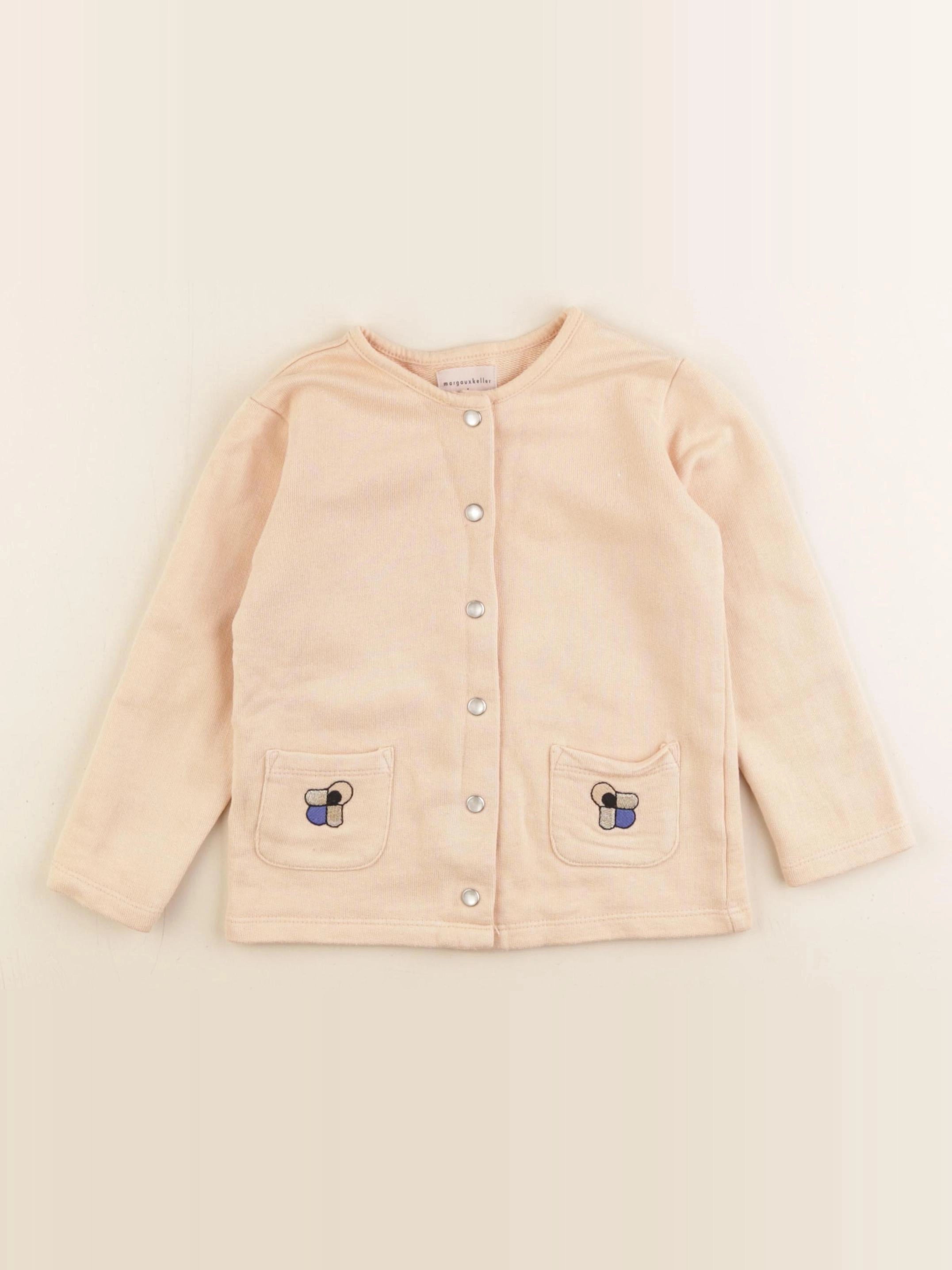 Monoprix - gilet orange - 24/36 mois