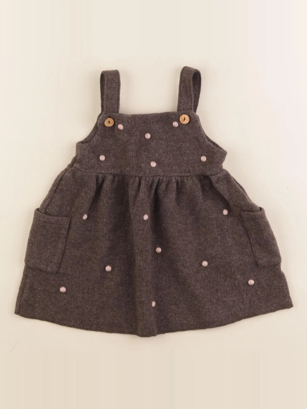 Zara - robe marron - 12/18 mois