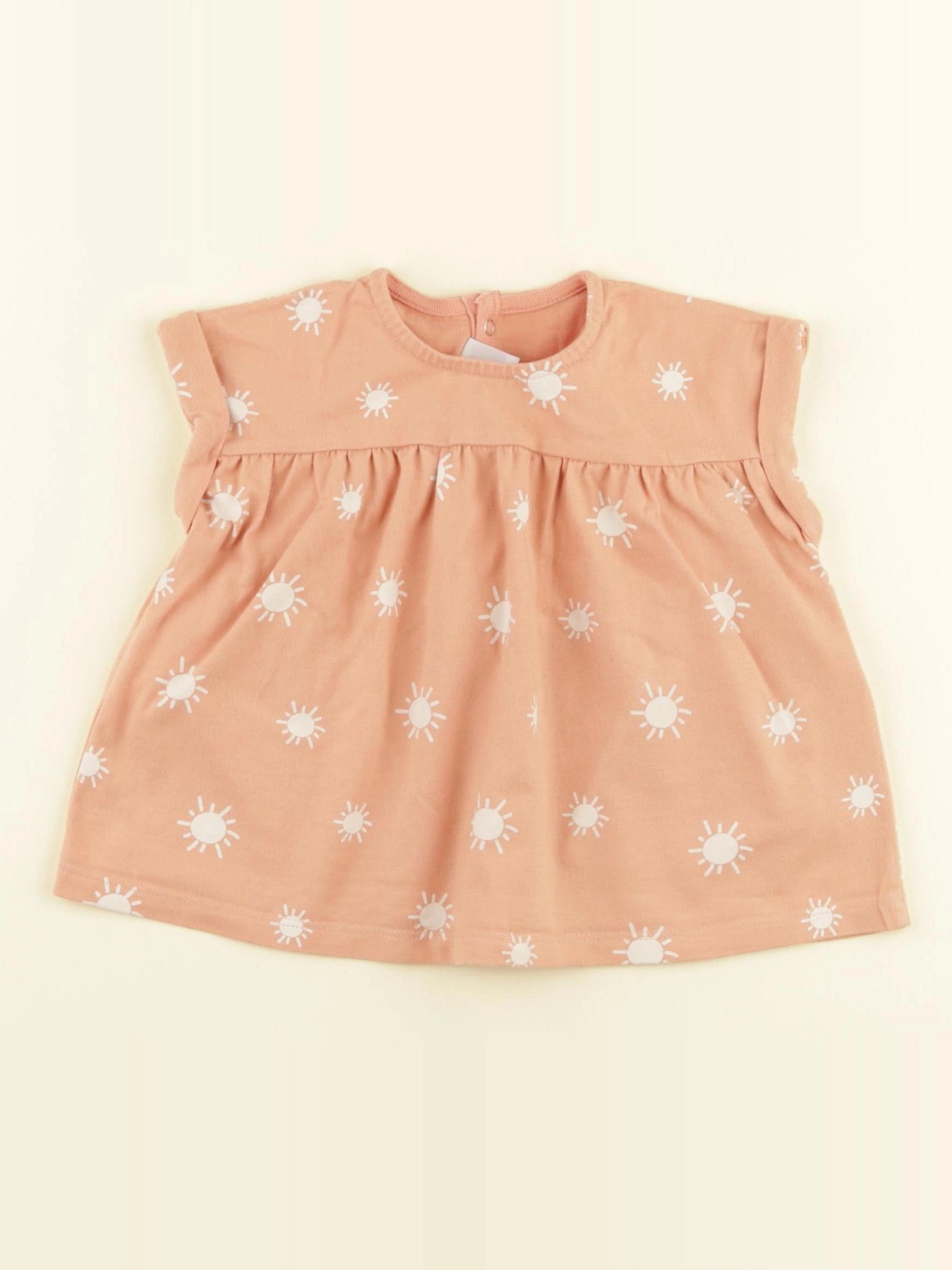 Petit Bateau - tee-shirt rose - 18 mois