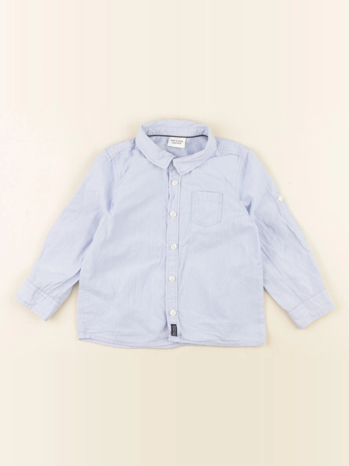 Tape à l'oeil - chemise bleu - 36 mois