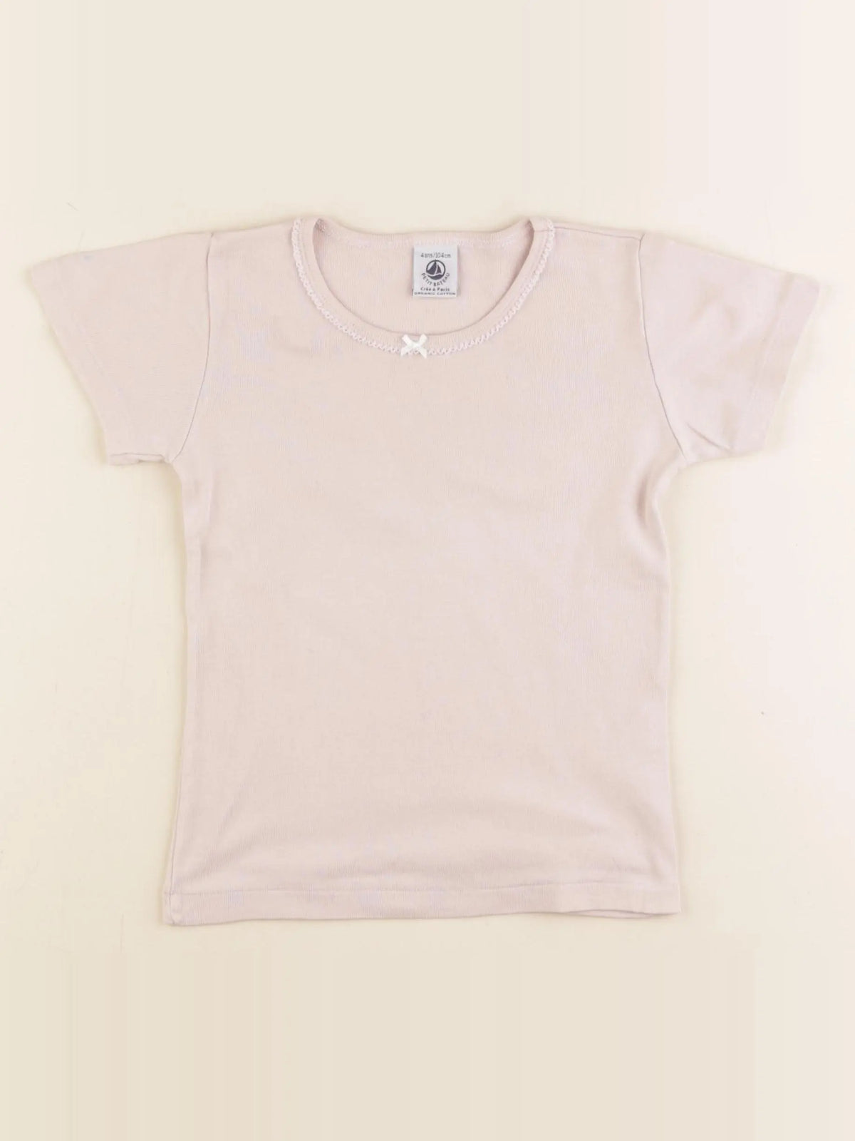 Petit Bateau - maillot de corps rose - 4 ans