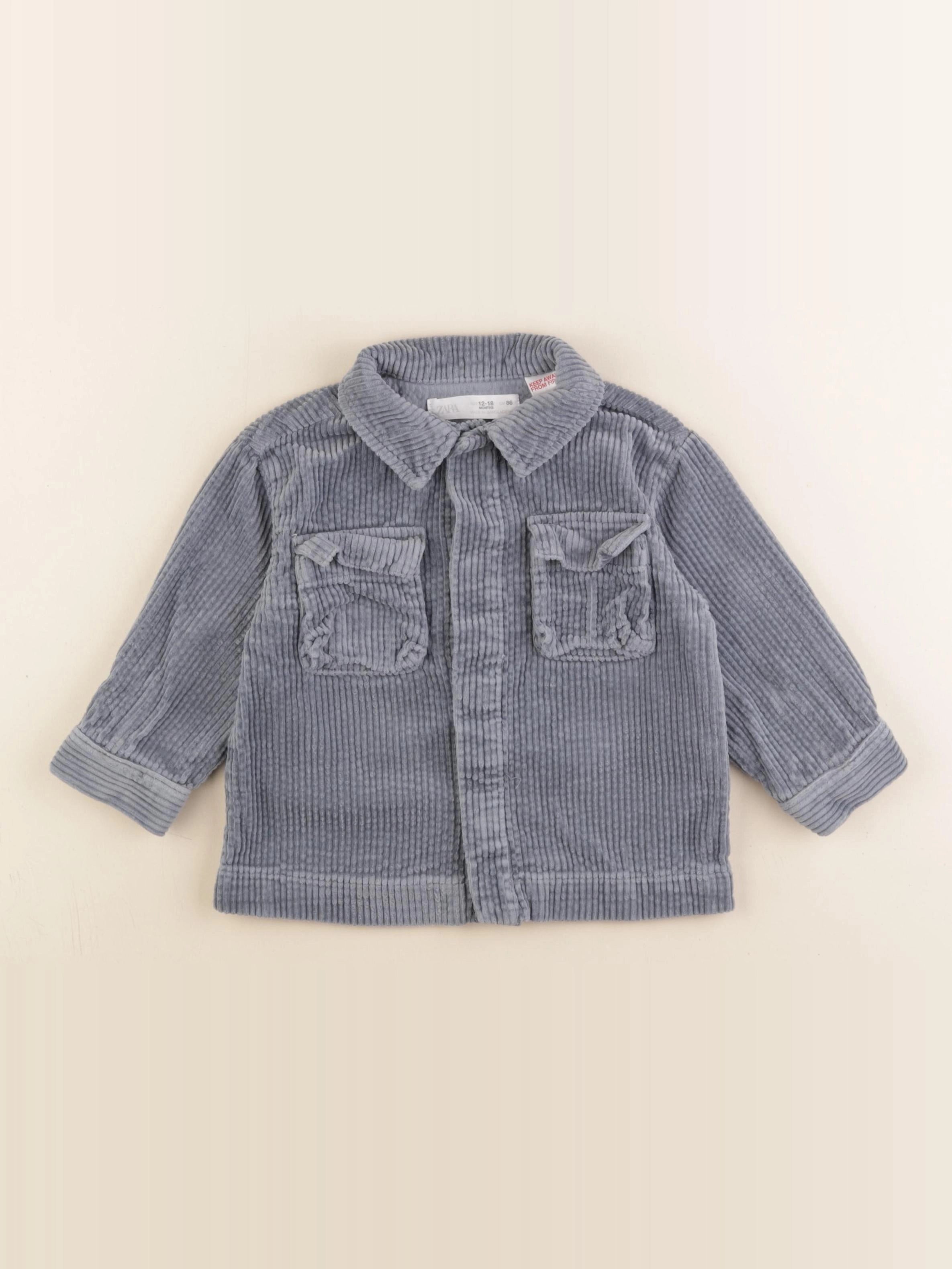 Zara - chemise gris - 12/18 mois