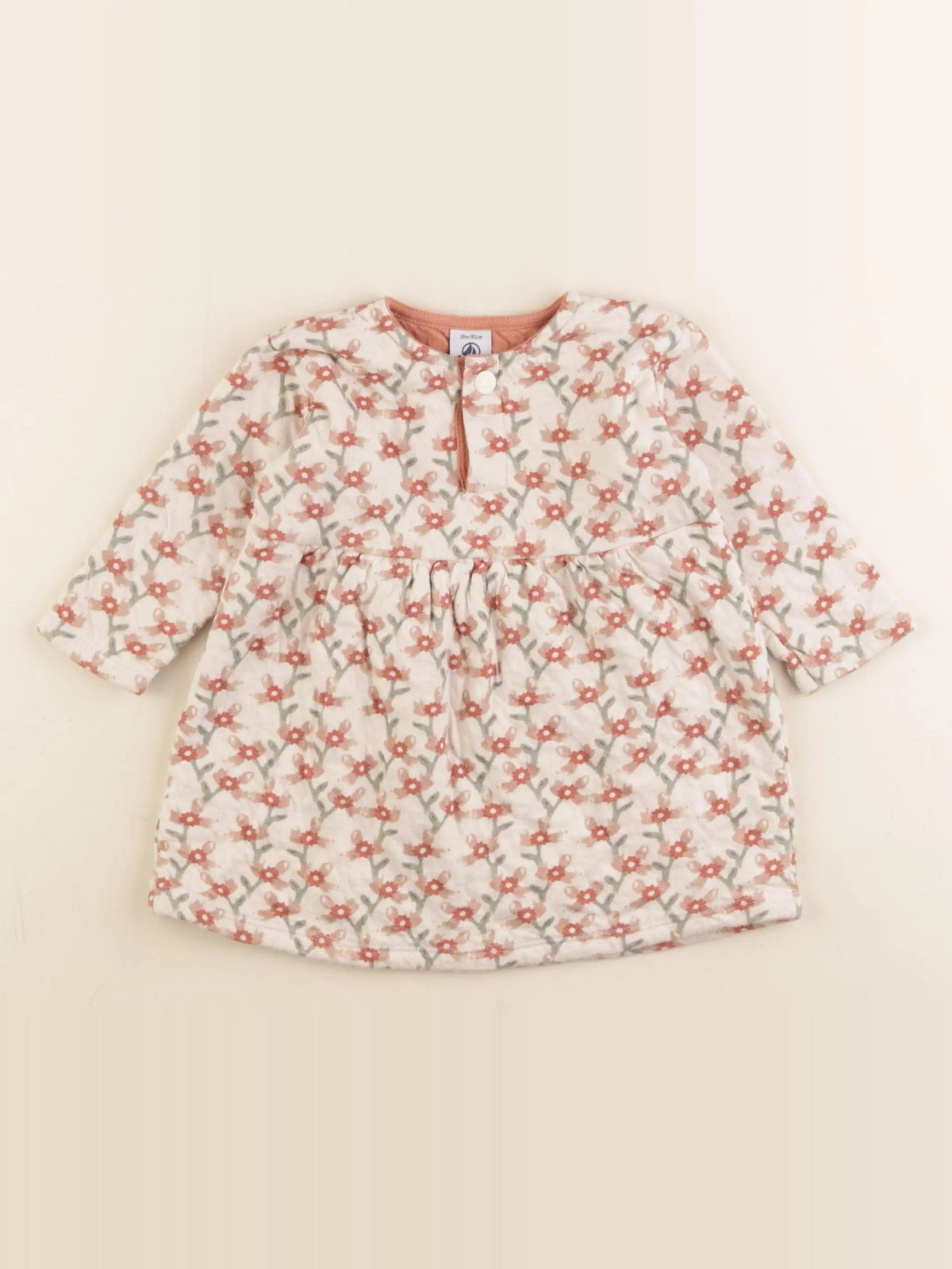 Petit Bateau - robe multicolore - 18 mois