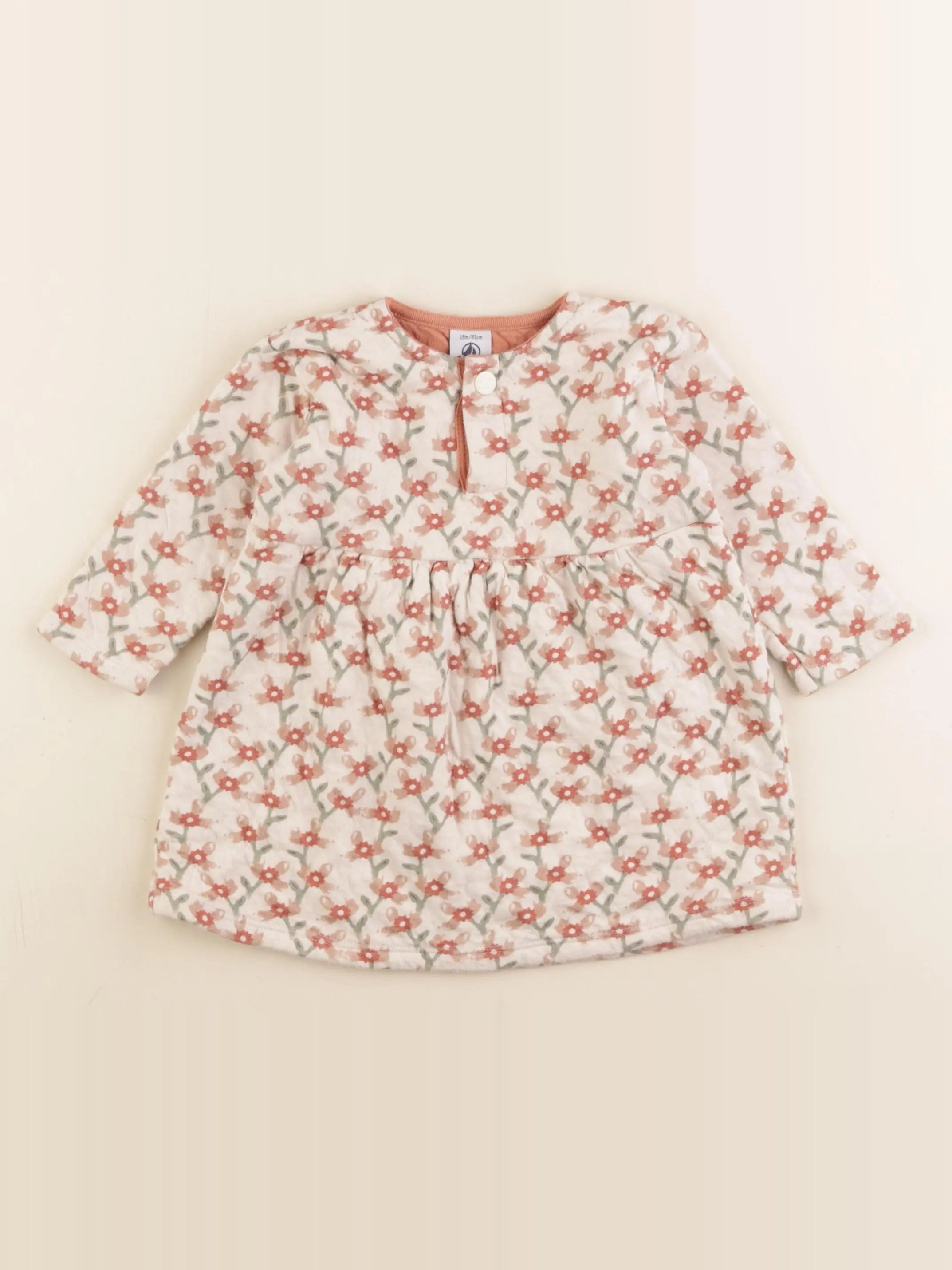 Petit Bateau - robe multicolore - 18 mois