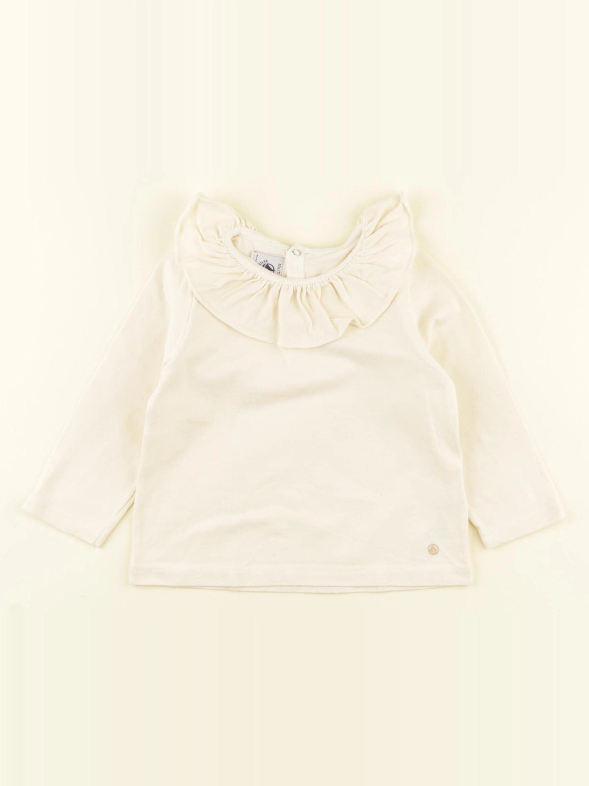 Petit Bateau - tee-shirt beige - 12 mois