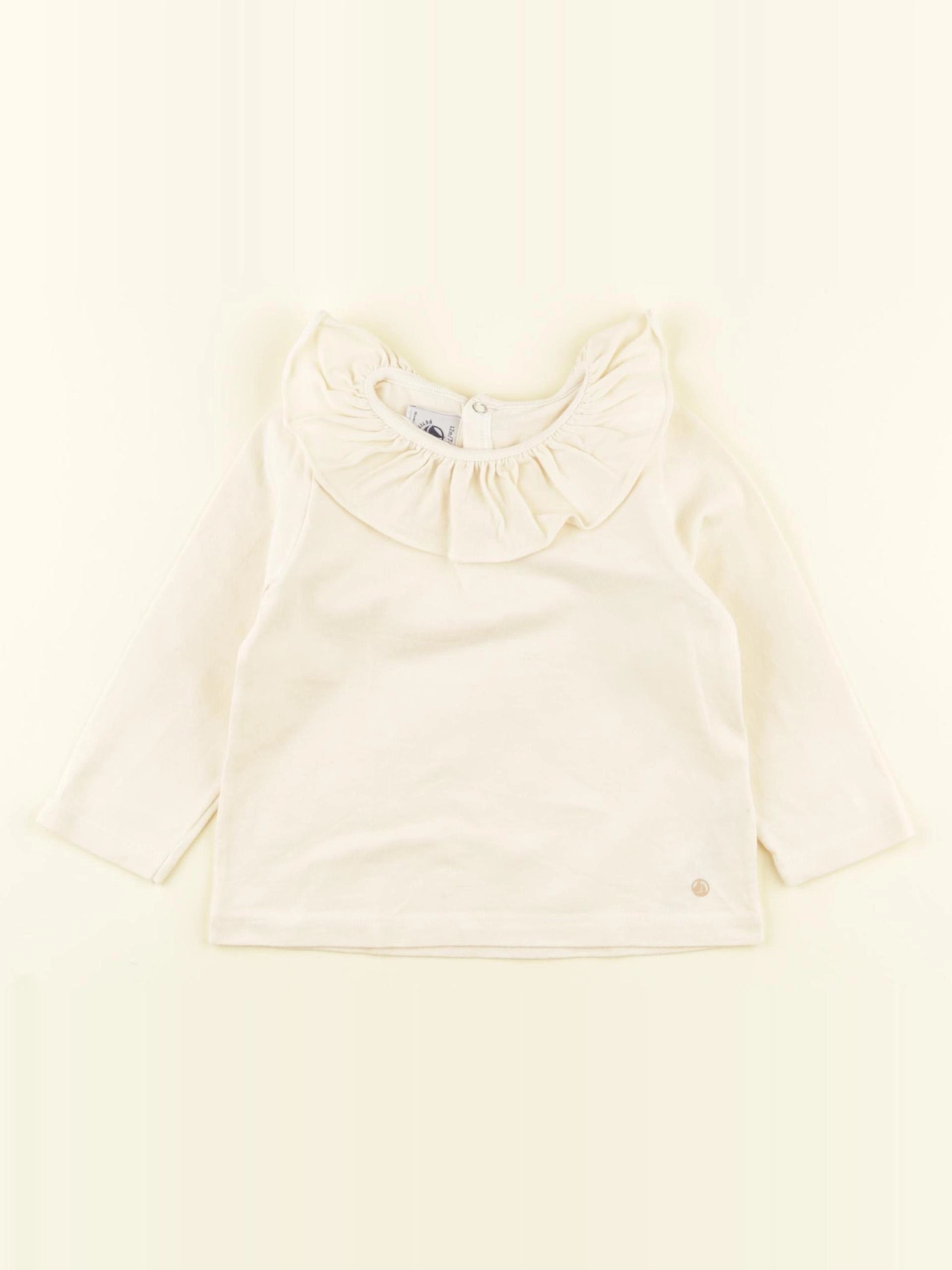Petit Bateau - tee-shirt beige - 12 mois