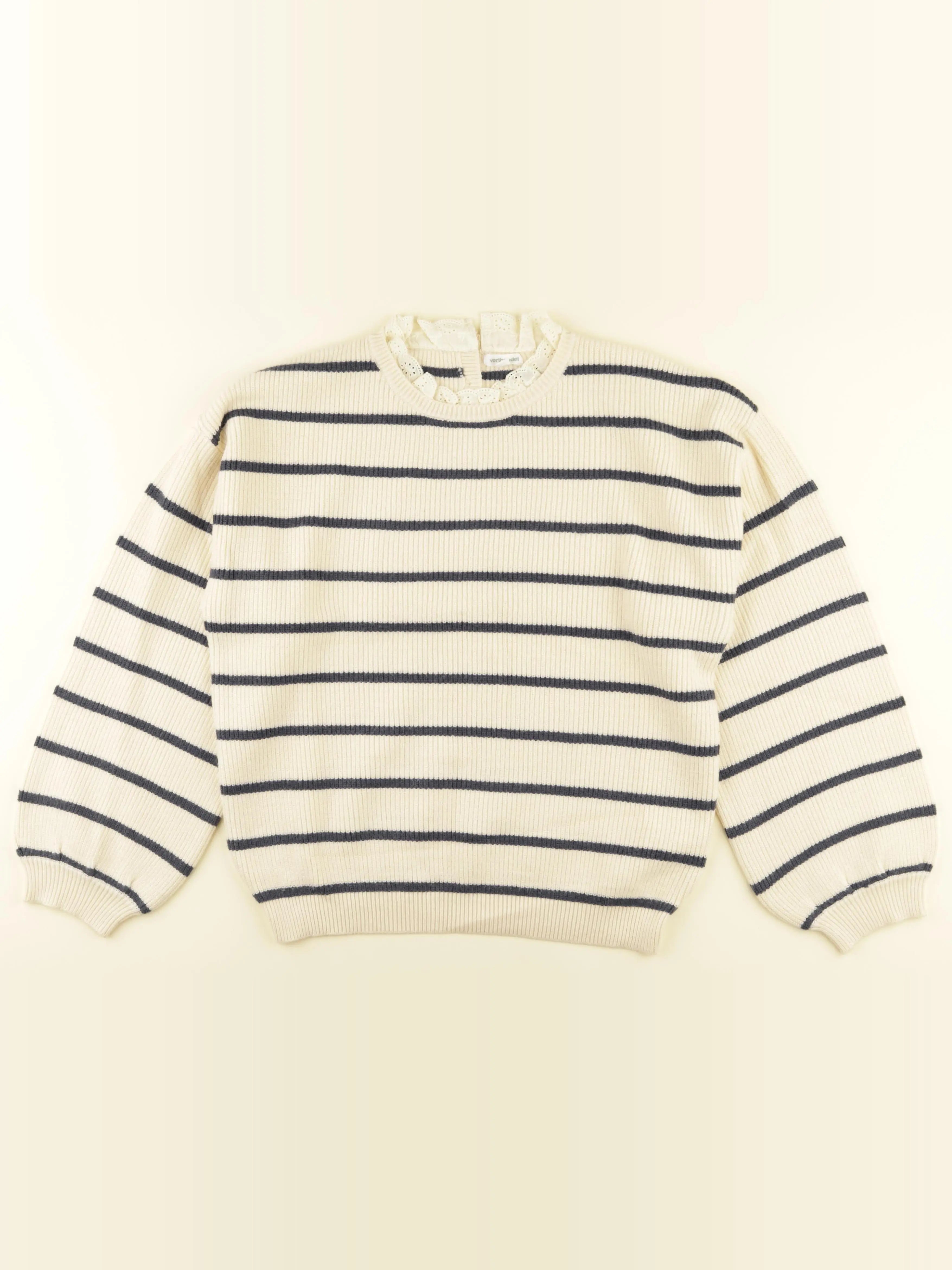 Vertbaudet - pull beige - 14 ans