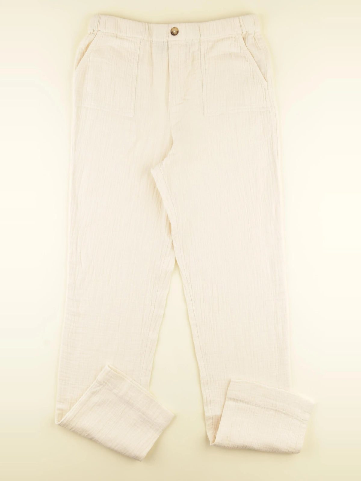 Vertbaudet - pantalon beige - 14 ans