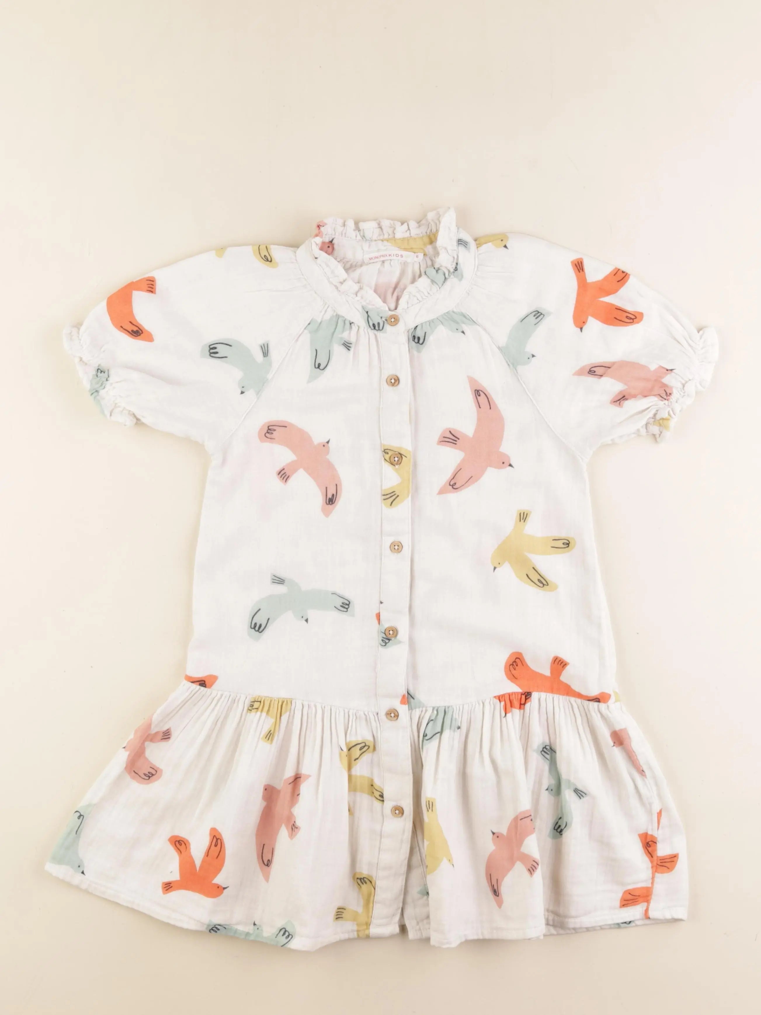 Monoprix - robe beige - 6 ans