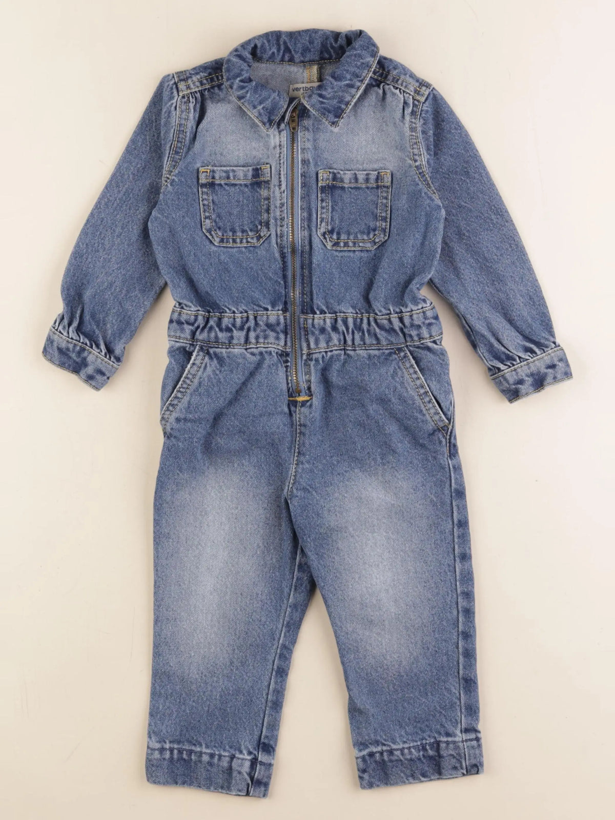 Vertbaudet - combinaison bleu - 2 ans