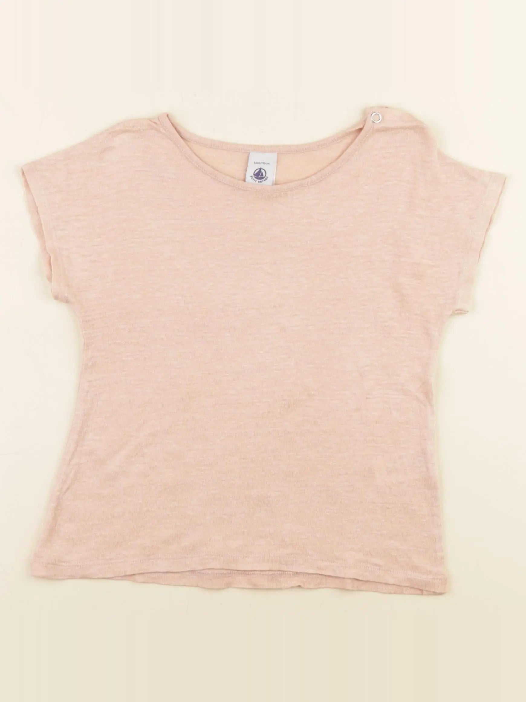 Petit Bateau - tee-shirt rose - 6 ans