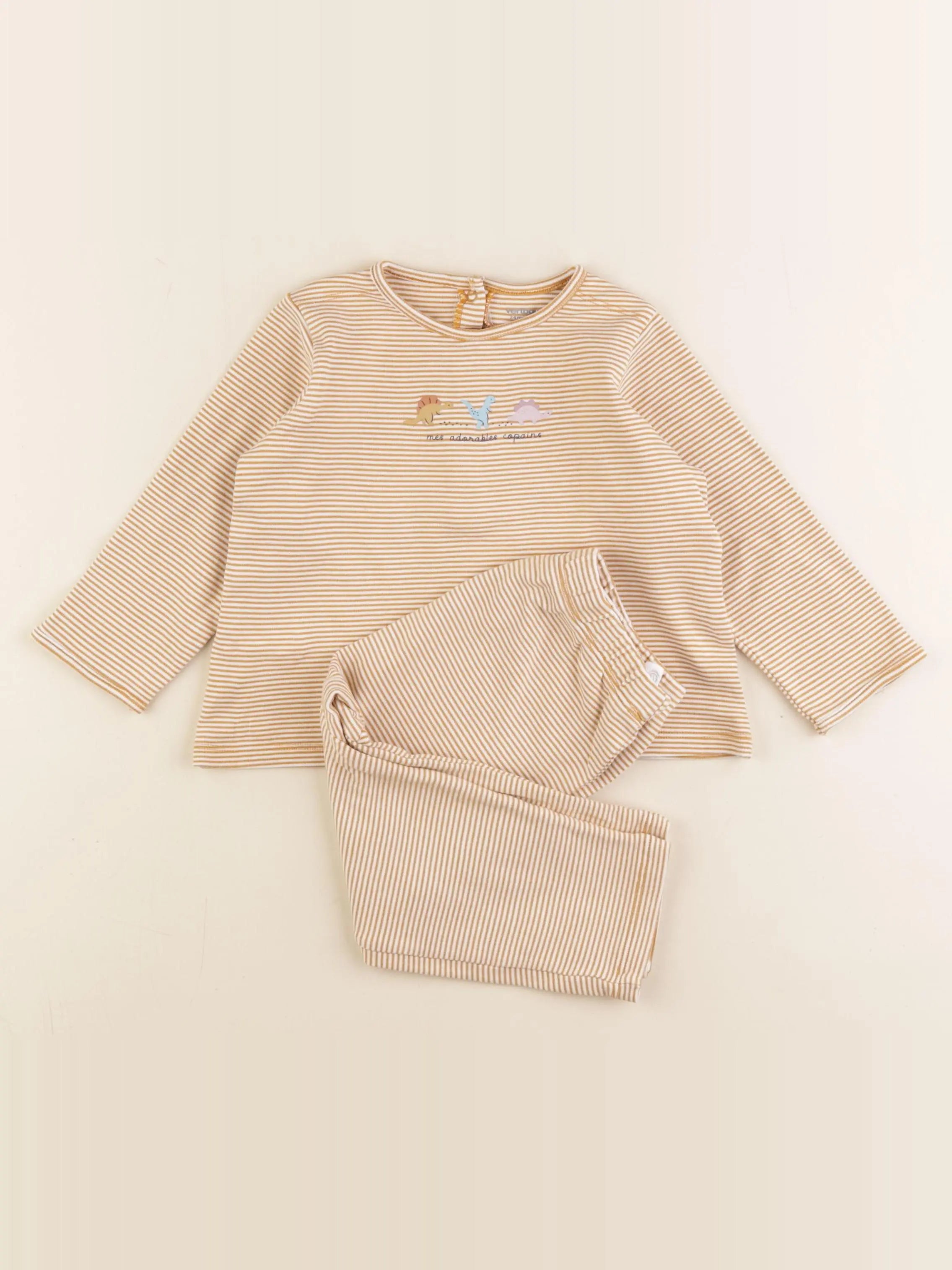 Vertbaudet - pyjama marron - 24 mois