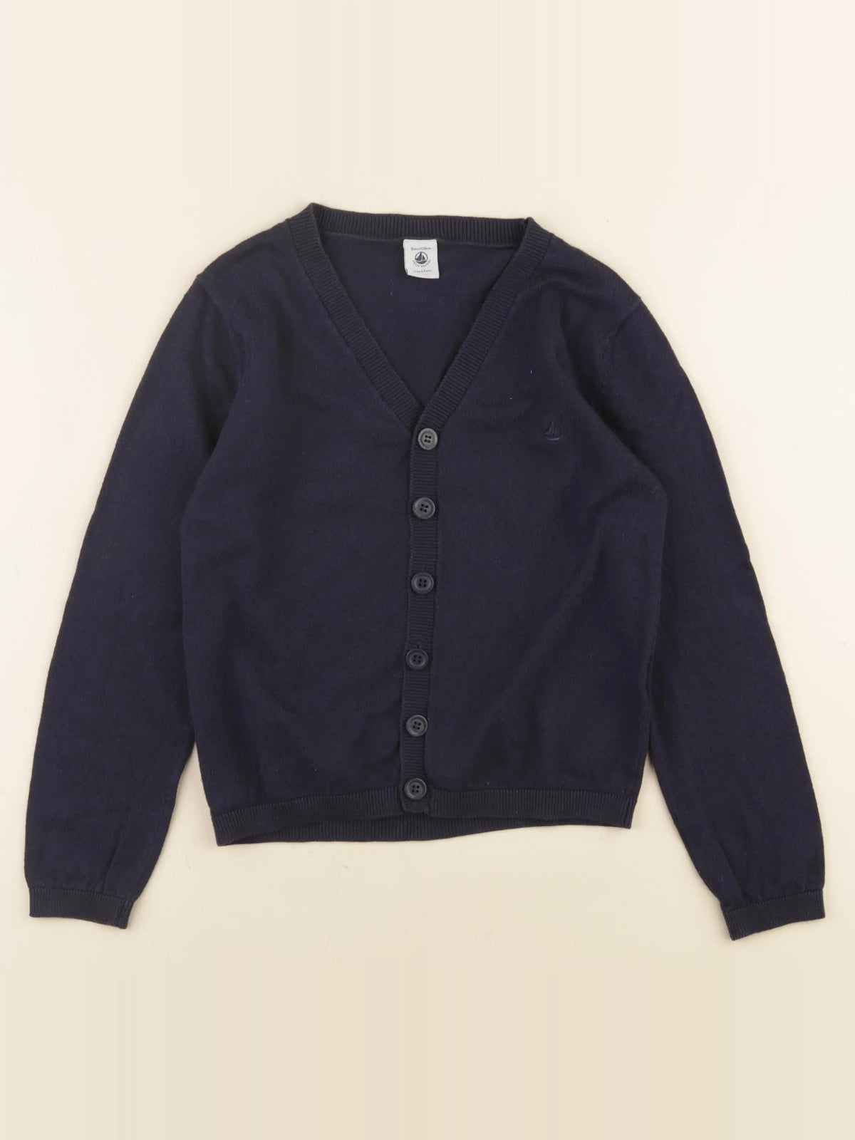 Petit Bateau - gilet bleu - 8 ans