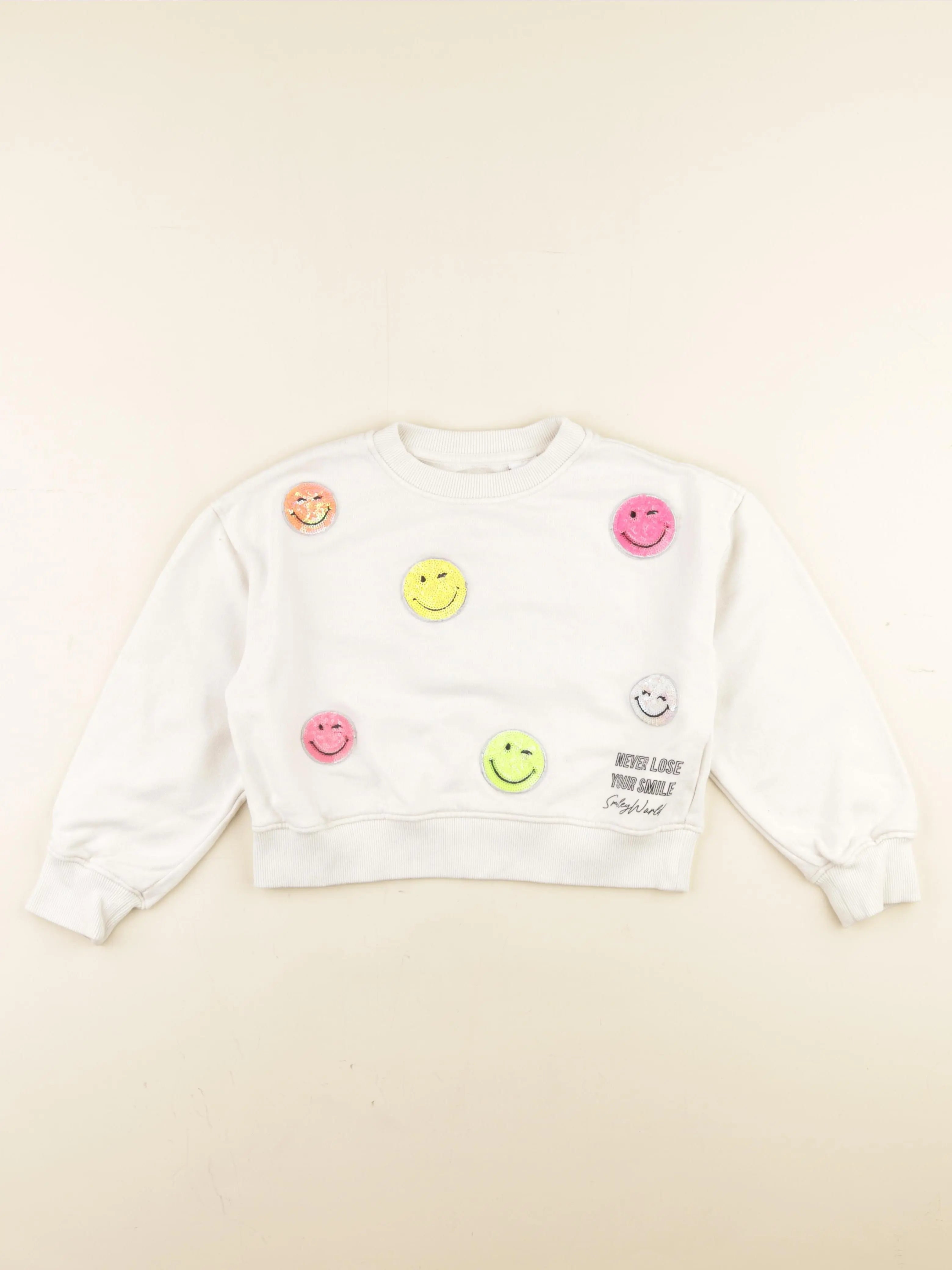 Zara - sweat beige - 8/9 ans