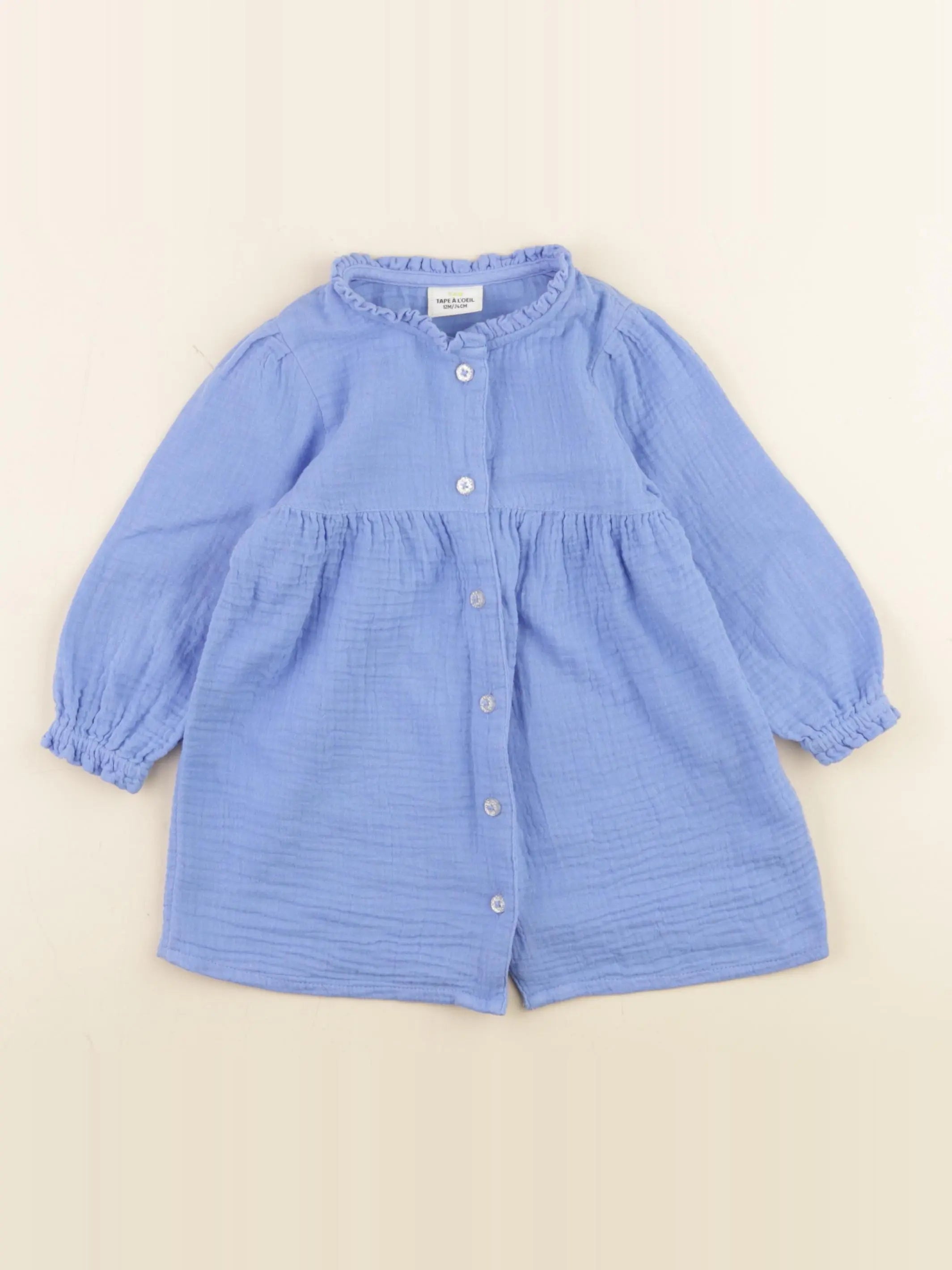 Tape à l'oeil - robe bleu - 12 mois