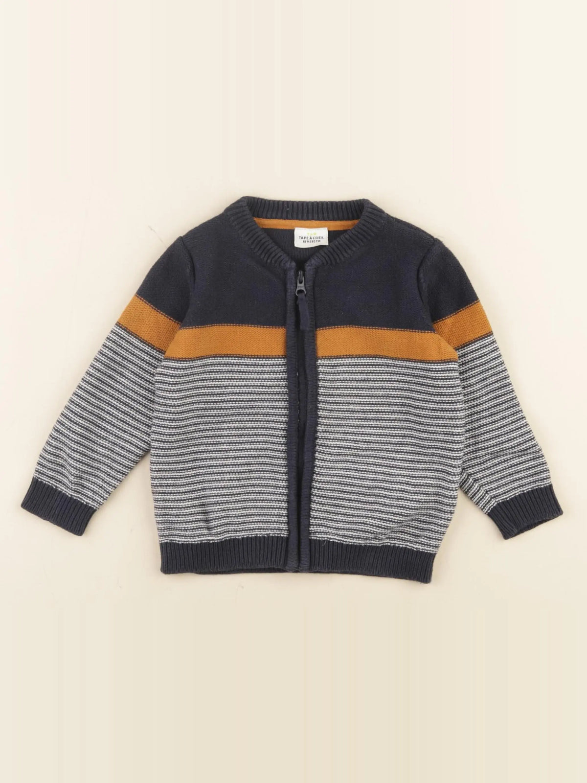 Tape à l'oeil - gilet multicolore - 18 mois