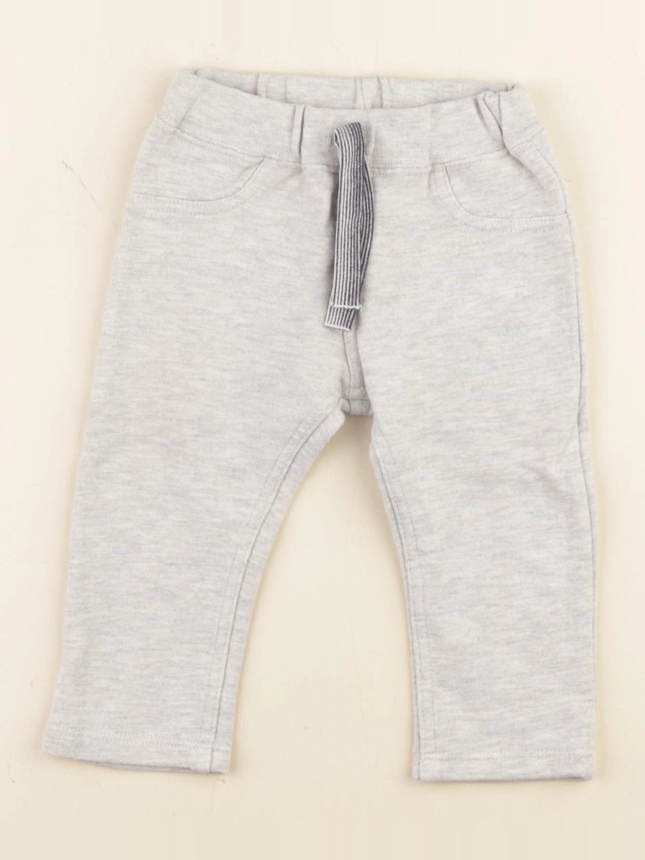 Petit Bateau - pantalon gris - 6 mois