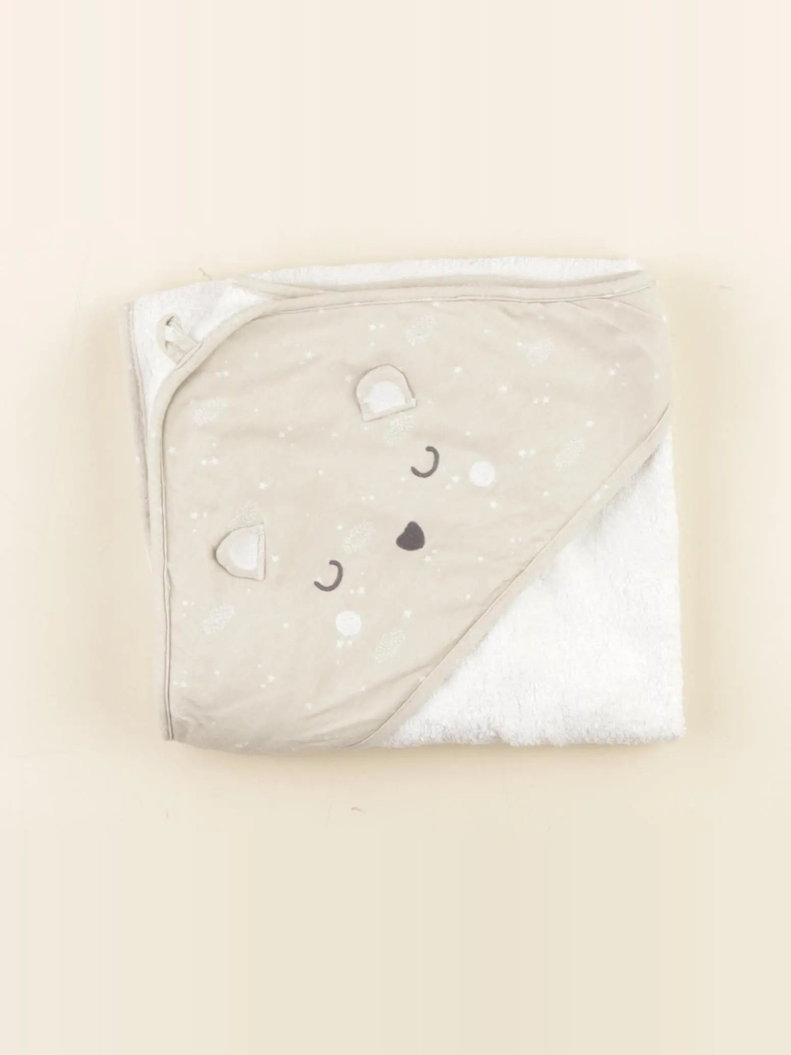 Tape à l'oeil - cape de bain blanc - 6/12 mois