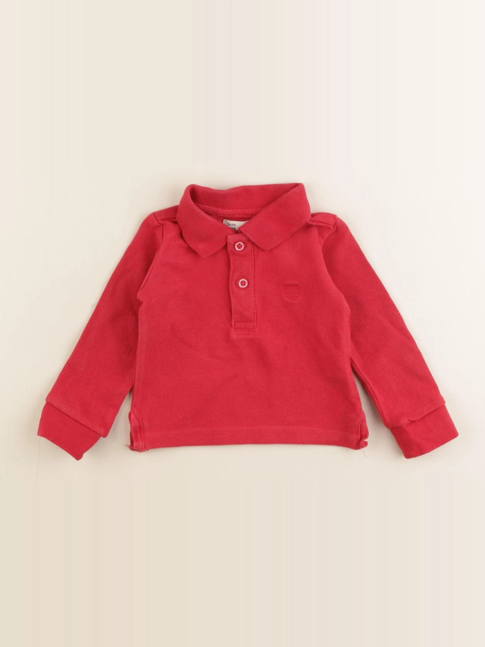 Zara - polo rouge - 3/6 mois