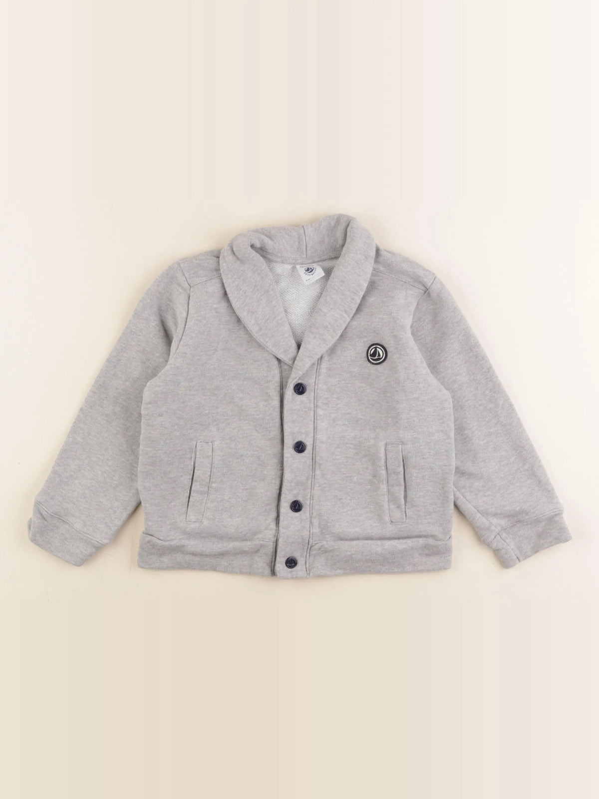 Petit Bateau - veste gris - 5 ans