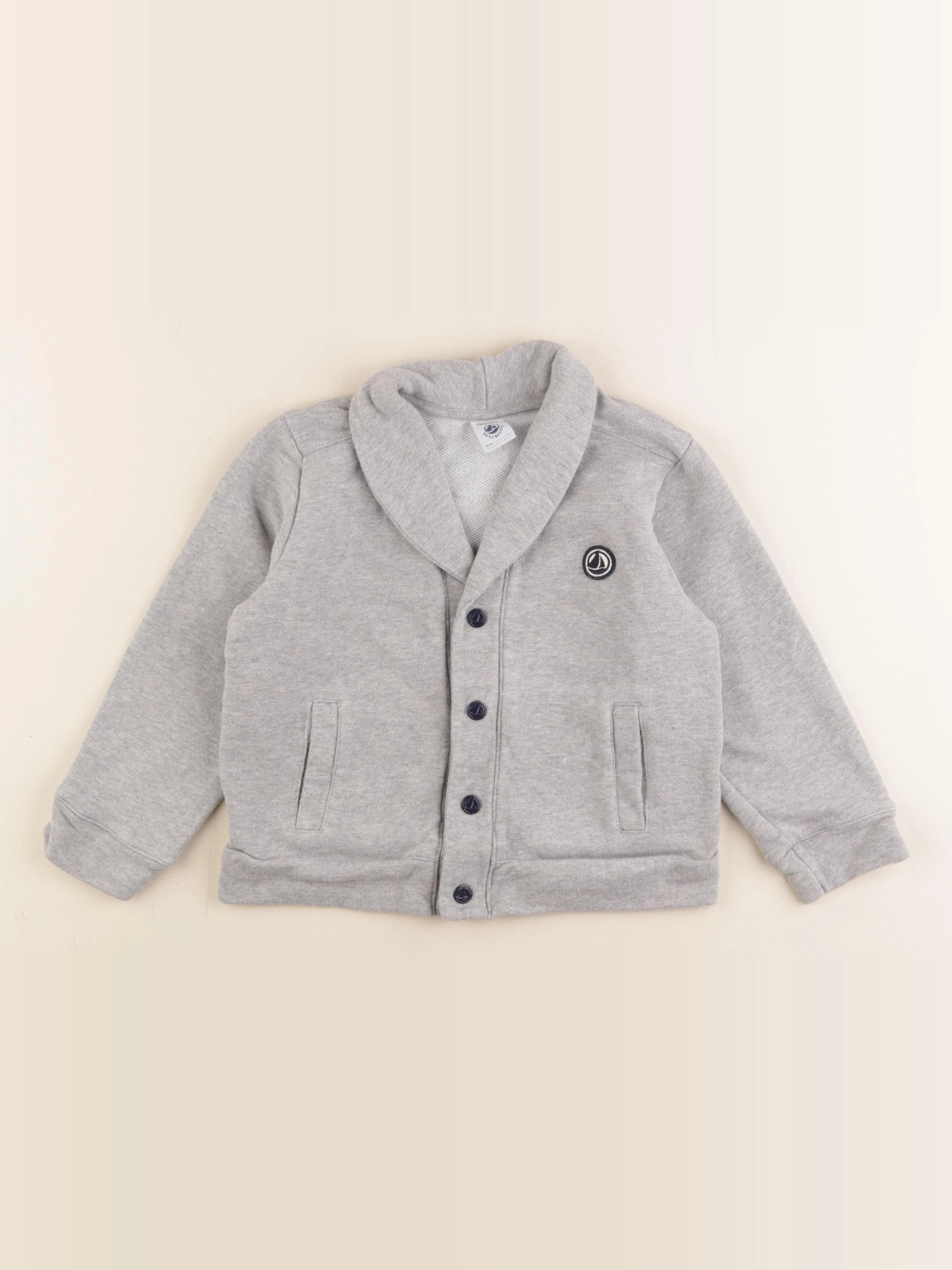Petit Bateau - veste gris - 5 ans