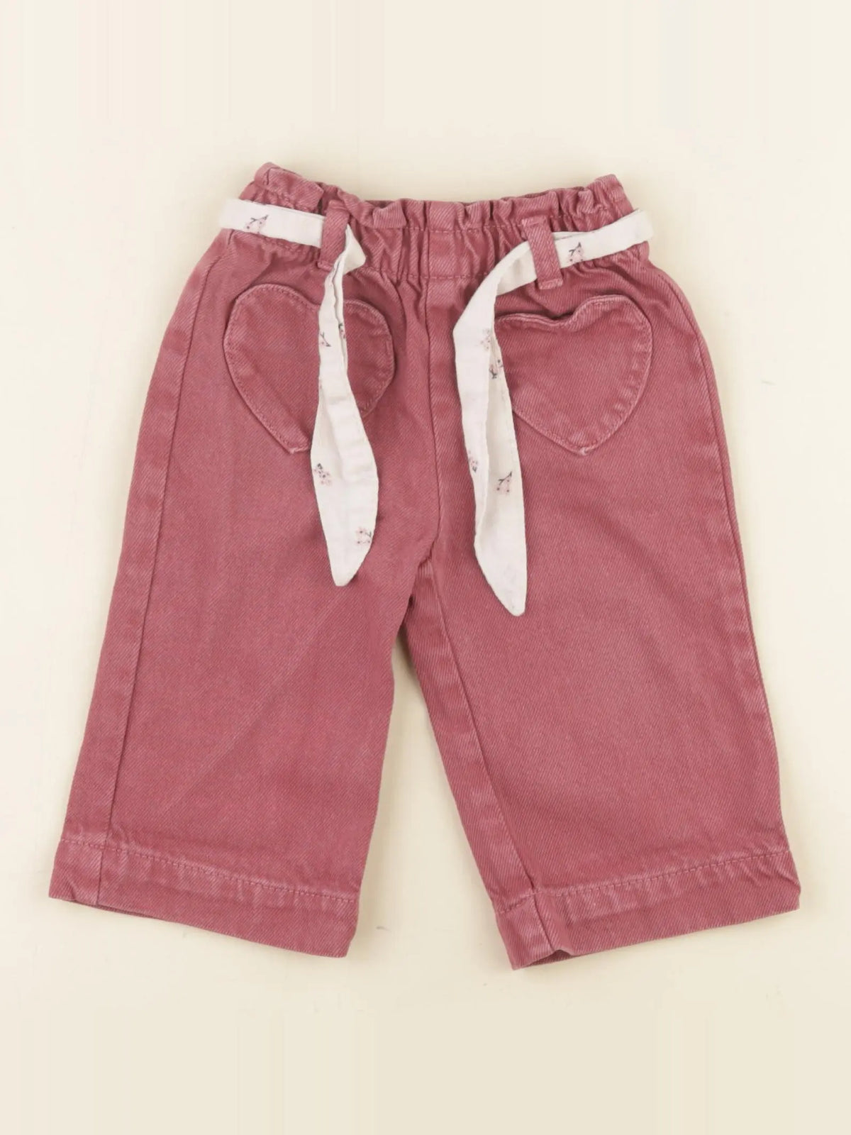 Vertbaudet - jean rose - 9 mois