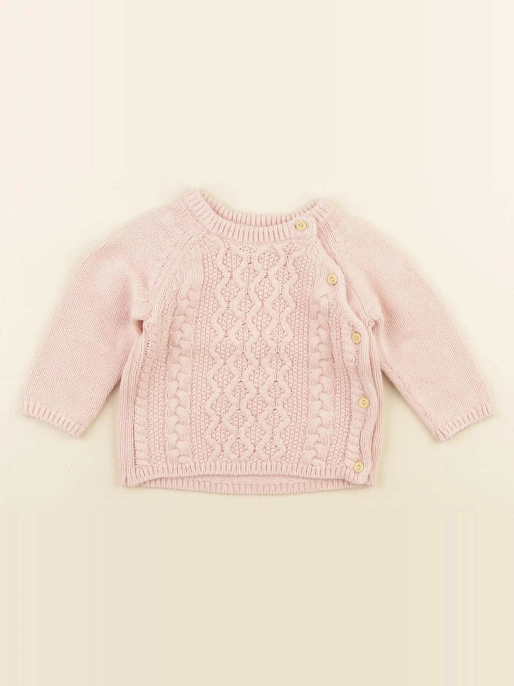 H&M - pull rose - 1/2 mois
